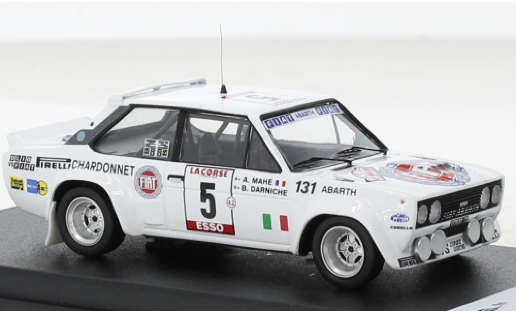 Fiat 131 1/43 Trofeu Abarth No.5 Rally WM Tour de Corse 1980 diecast model cars