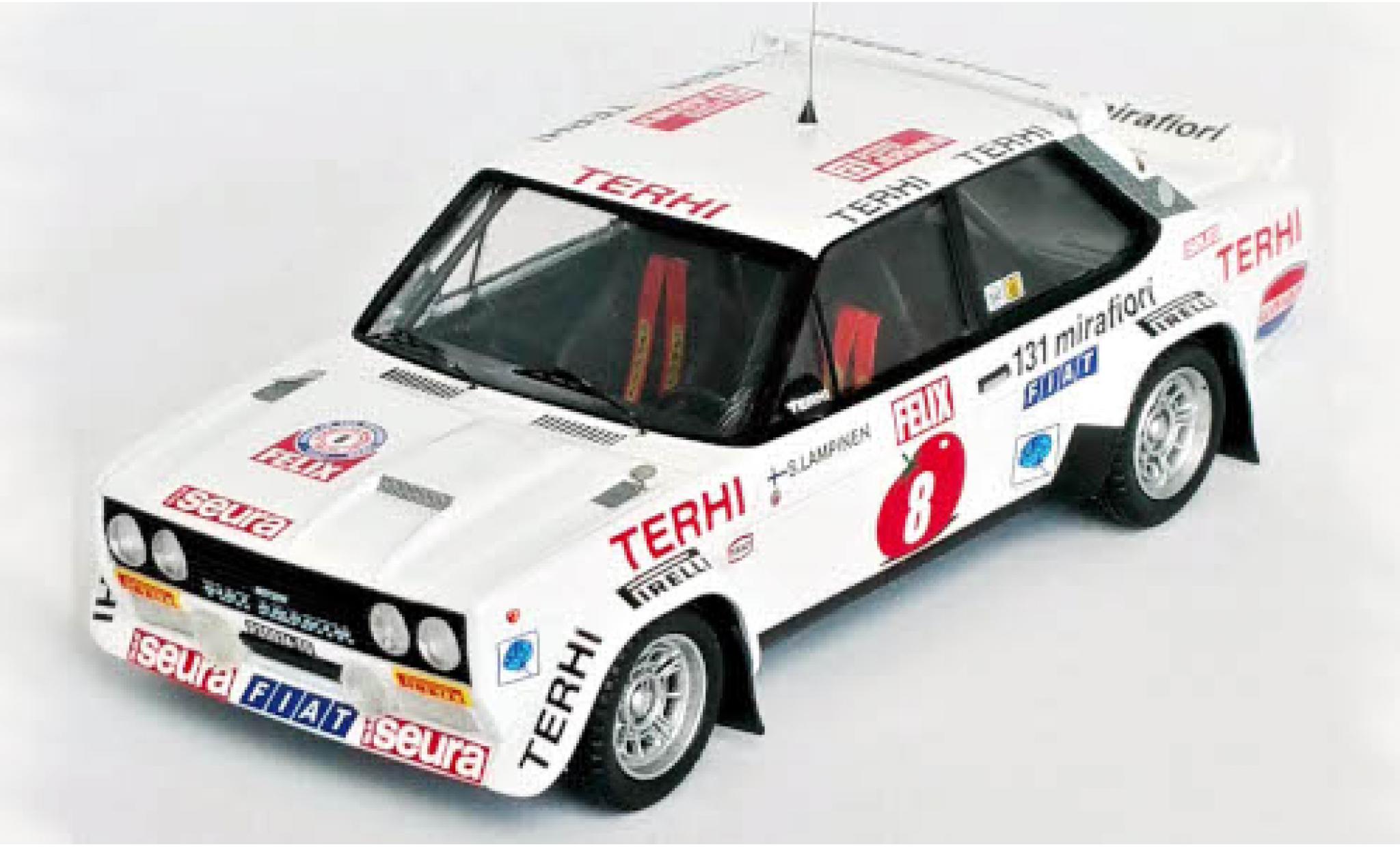Fiat 131 1/43 Trofeu Abarth No.8 Rally WM 1000 Lakes Rally 1978 diecast model cars