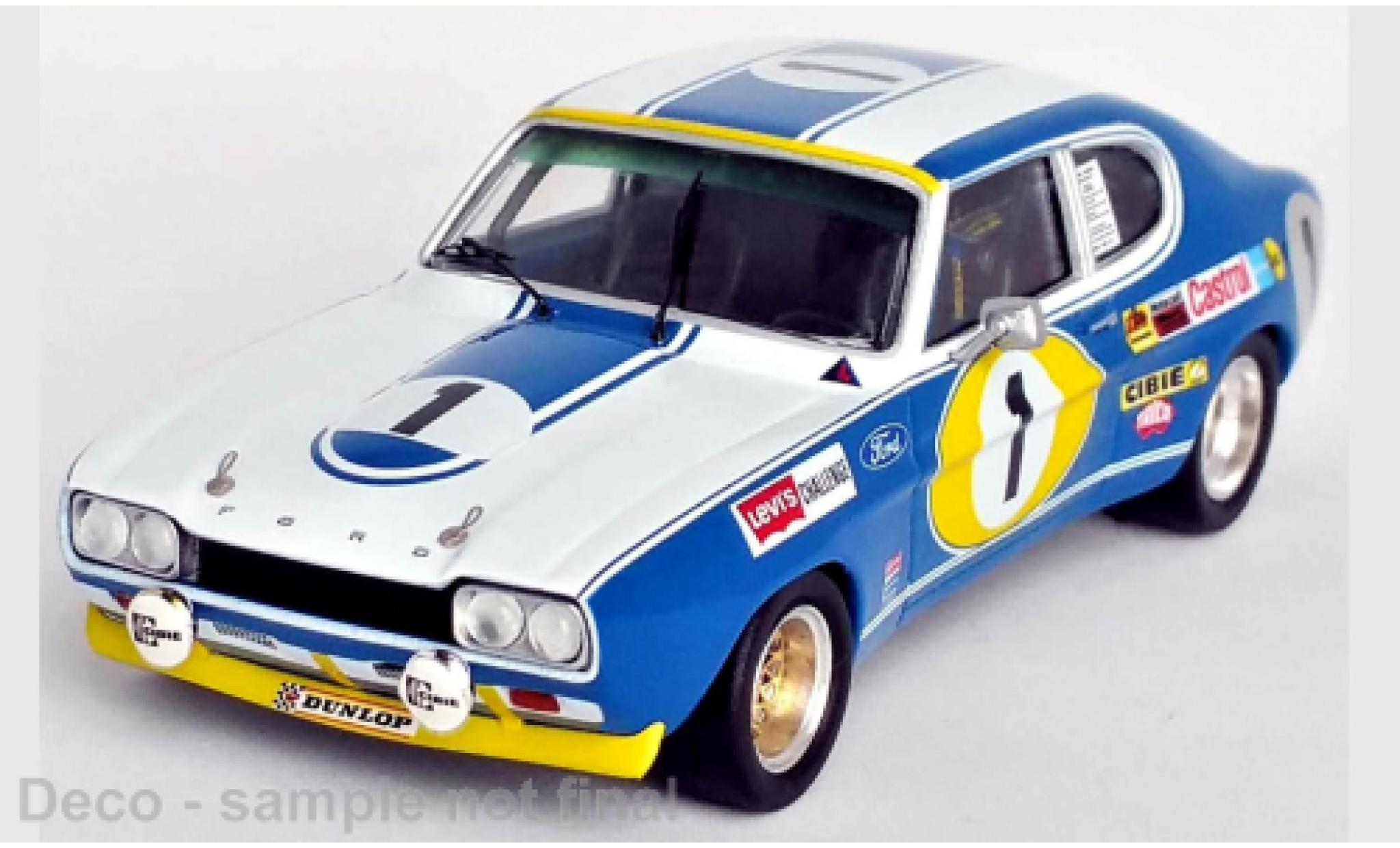 Ford Capri 1/43 Trofeu MK I 2600 RS No.1 24h Spa 1972 diecast model cars