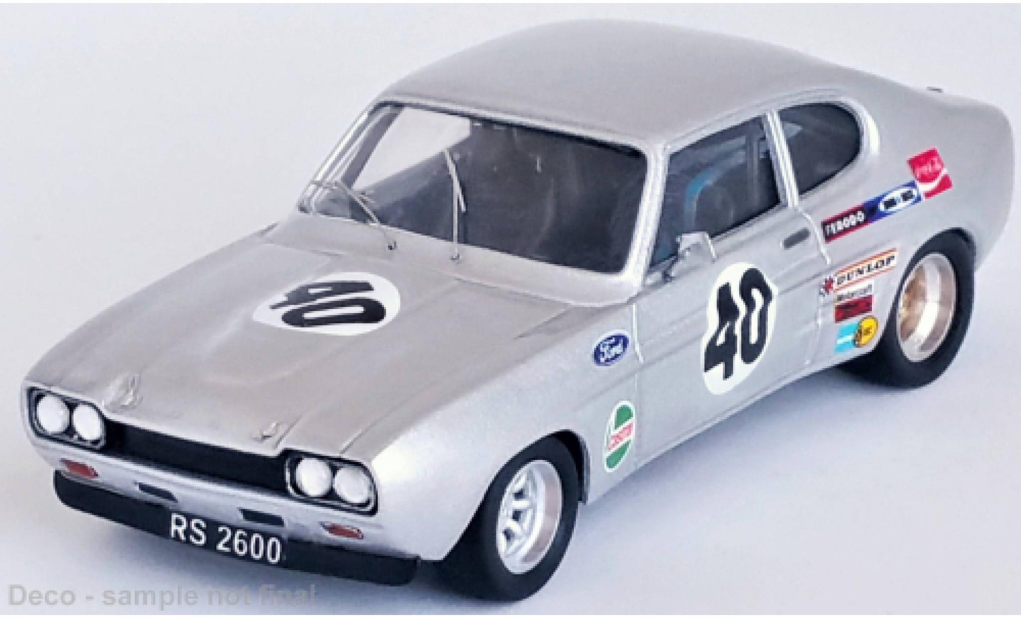 Ford Capri 1/43 Trofeu MK I 2600 RS No.40 Silverstone 1971 diecast model cars