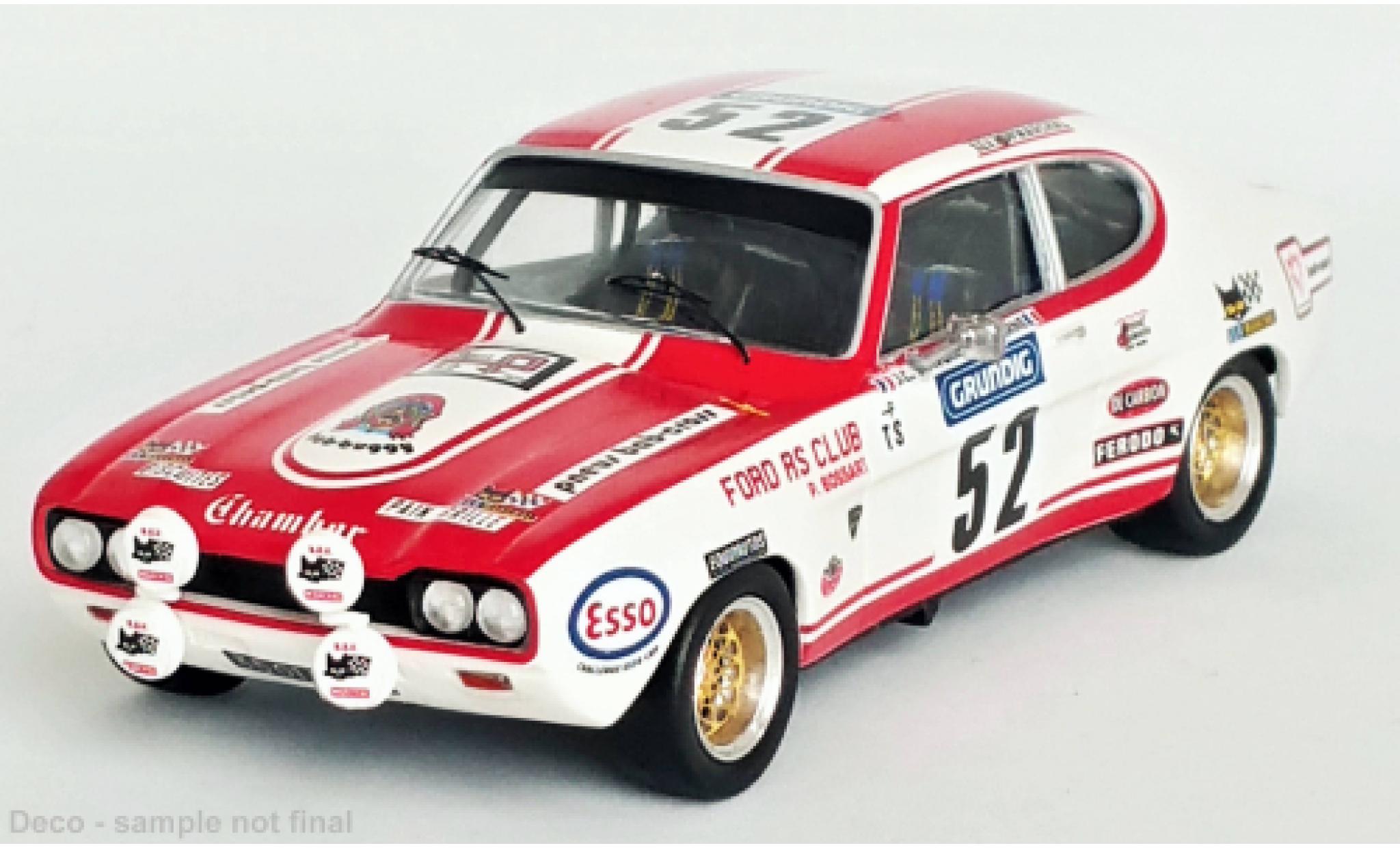 Ford Capri 1/43 Trofeu MK I 2600 RS No.52 Tour de France Auto 1973 diecast model cars