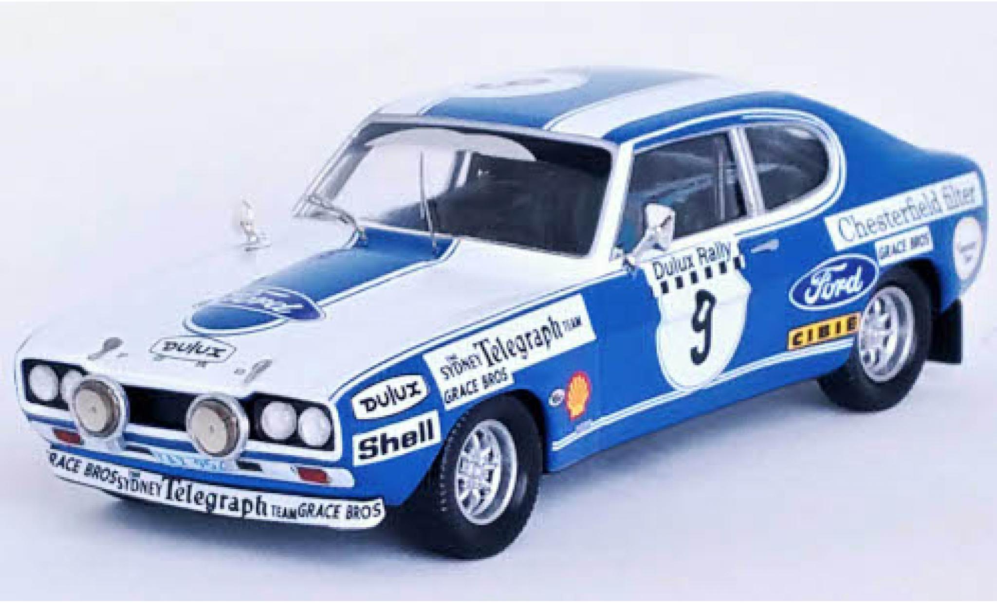 Ford Capri 1/43 Trofeu MK I 2600 RS RHD No.9 Dulux Rally 1972 diecast model cars