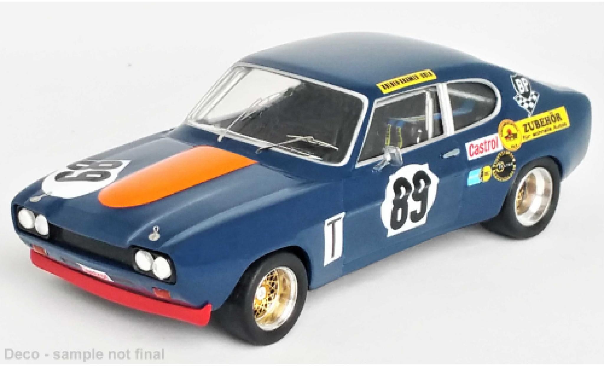 Ford Capri 1/43 Trofeu MKI RS 2600 No.89 1000 Km Nuerburgring 1972 diecast model cars