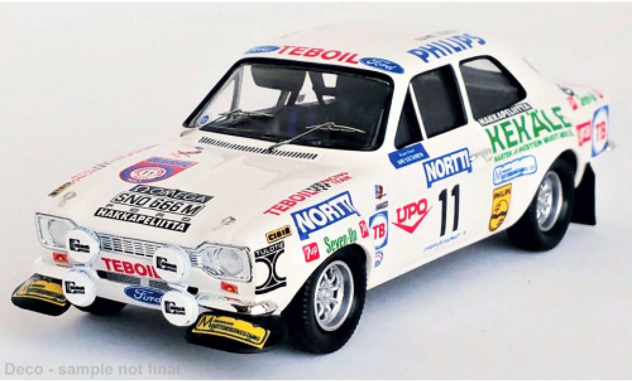Ford Escort 1/43 Trofeu MK I No.11 Rally WM 1000 Lakes Rally 1975 diecast model cars