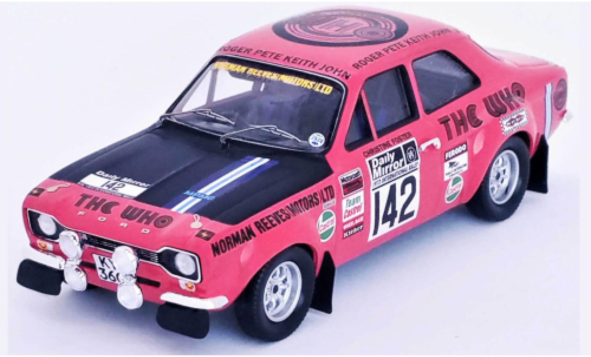 Ford Escort 1/43 Trofeu MK I RHD No.142 Rally WM RAC Rally 1973 diecast model cars