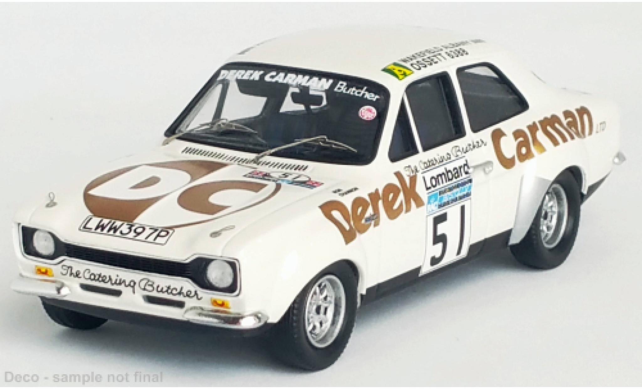 Ford Escort 1/43 Trofeu MK I RHD No.51 Rally WM RAC Rally 1975 diecast model cars