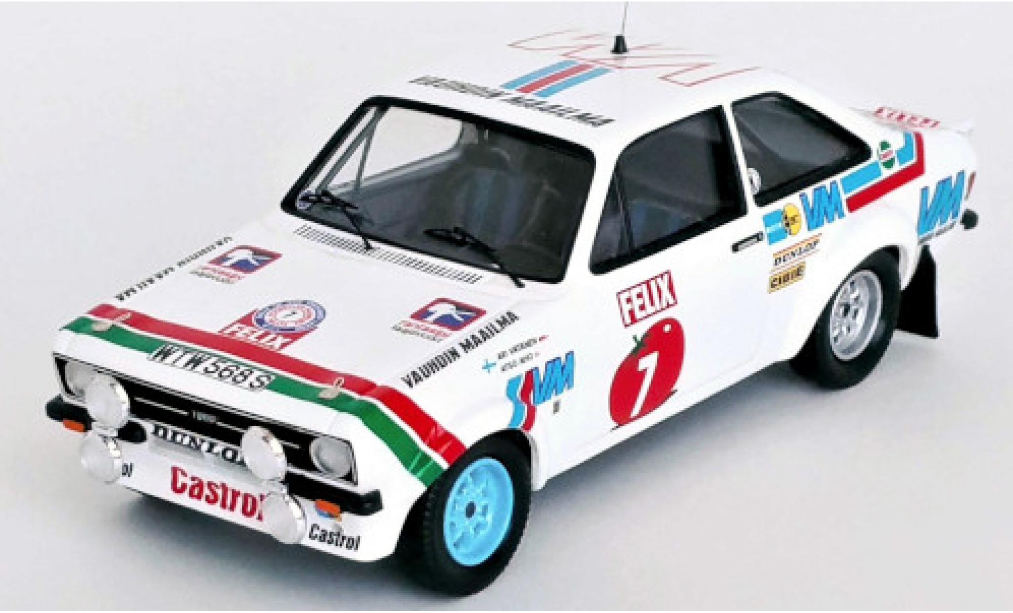 Ford Escort 1/43 Trofeu Mk II RS 1800 No.7 Rally WM 1000 Lakes Rally 1978 diecast model cars