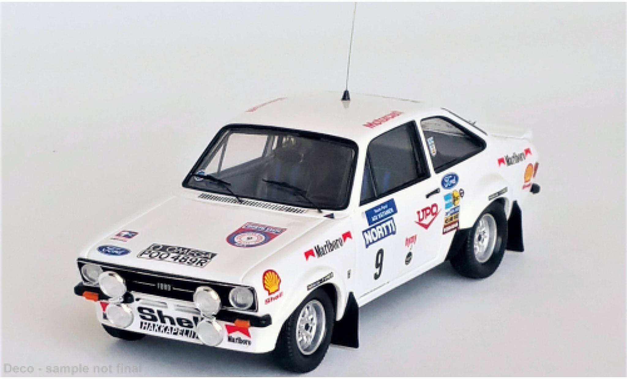 Ford Escort 1/43 Trofeu Mk II RS 1800 No.9 Rally WM 1000 Lakes Rally 1976 diecast model cars