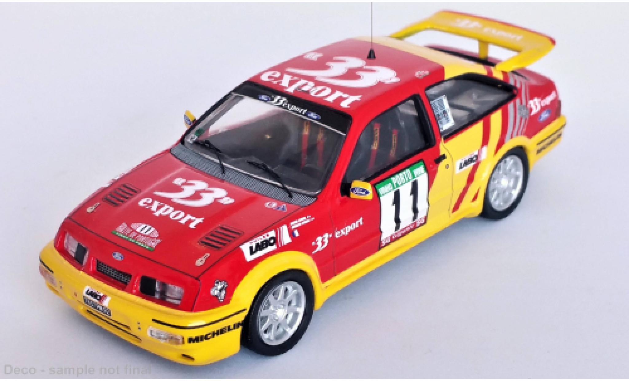 Ford Sierra 1/43 Trofeu RS Cosworth No.11 33 Export Rally WM Rally Portugal 1988 diecast model cars