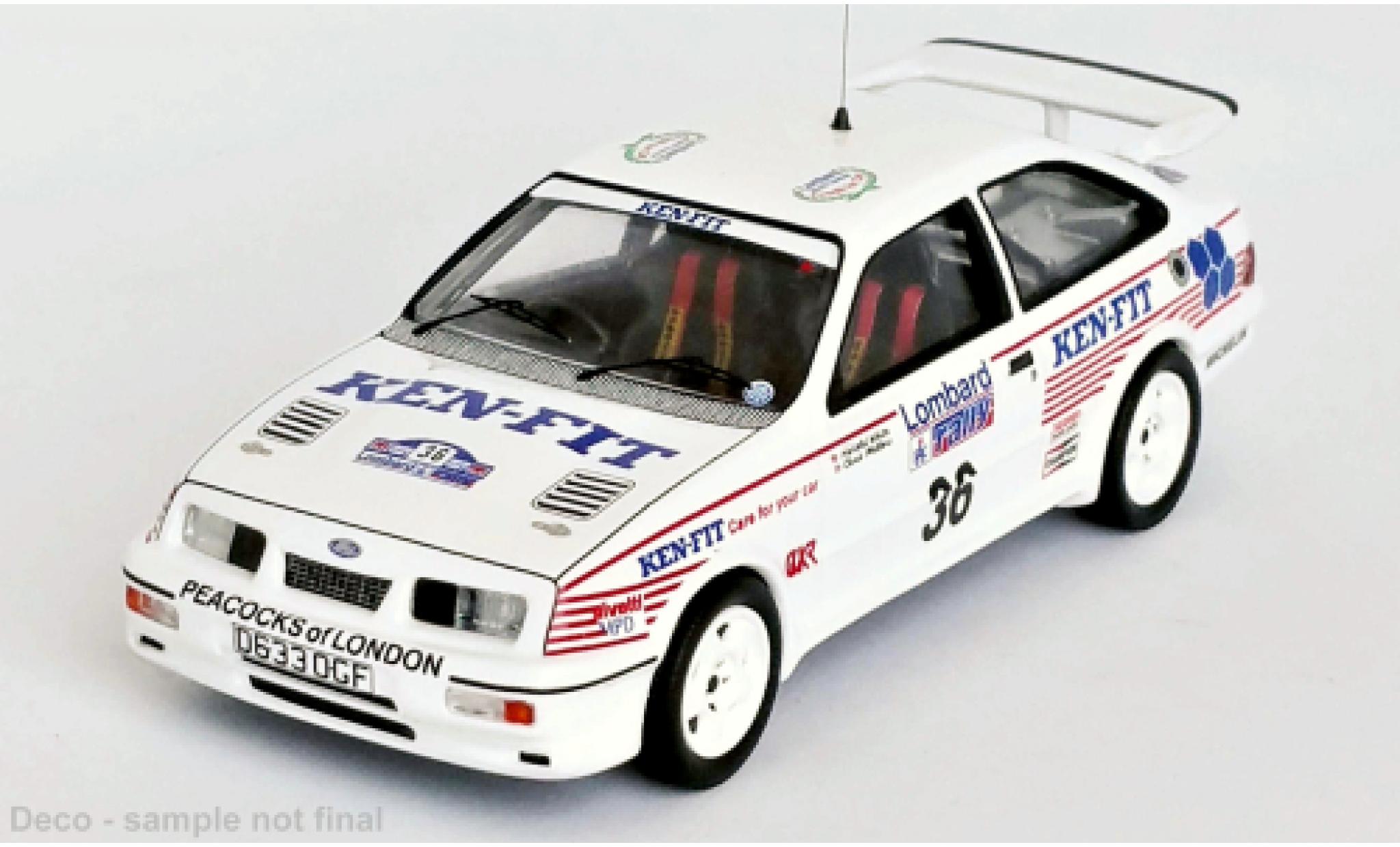 Ford Sierra 1/43 Trofeu RS Cosworth RHD No.36 Rally WM RAC Rally 1987 diecast model cars