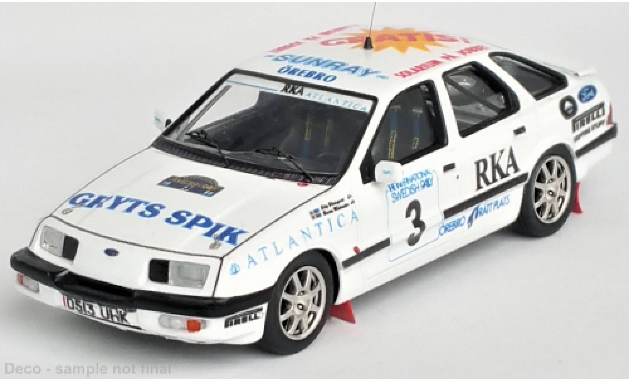 Ford Sierra 1/43 Trofeu XR 4x4 No.3 Rally WM Rally Su&egrave;de 1988 diecast model cars
