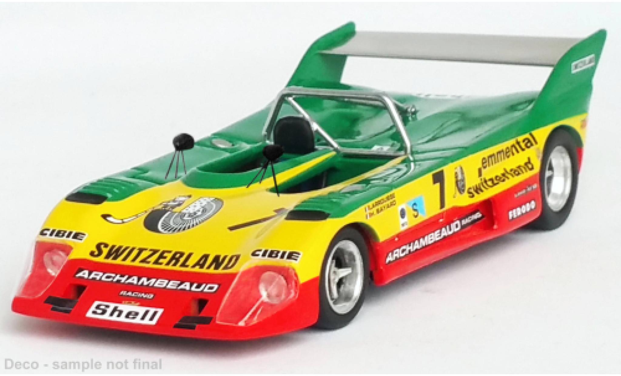 Lola T292 1/43 Trofeu RHD No.7 4h Le Mans Test 1973 diecast model cars