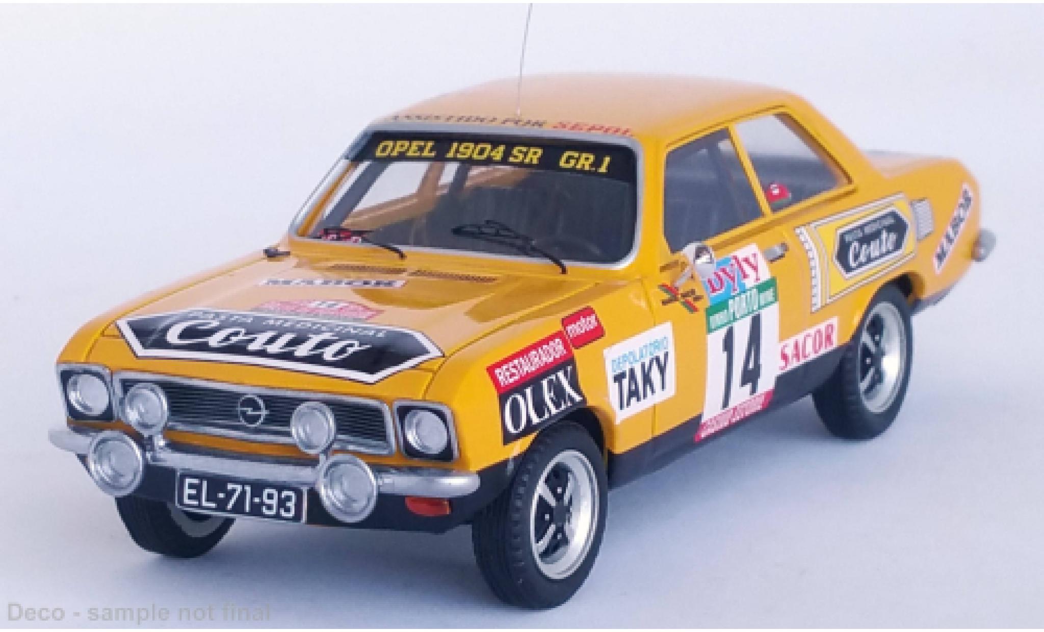 Opel Ascona 1/43 Trofeu A No.14 Rally WM Rally Portugal 1976 diecast model cars