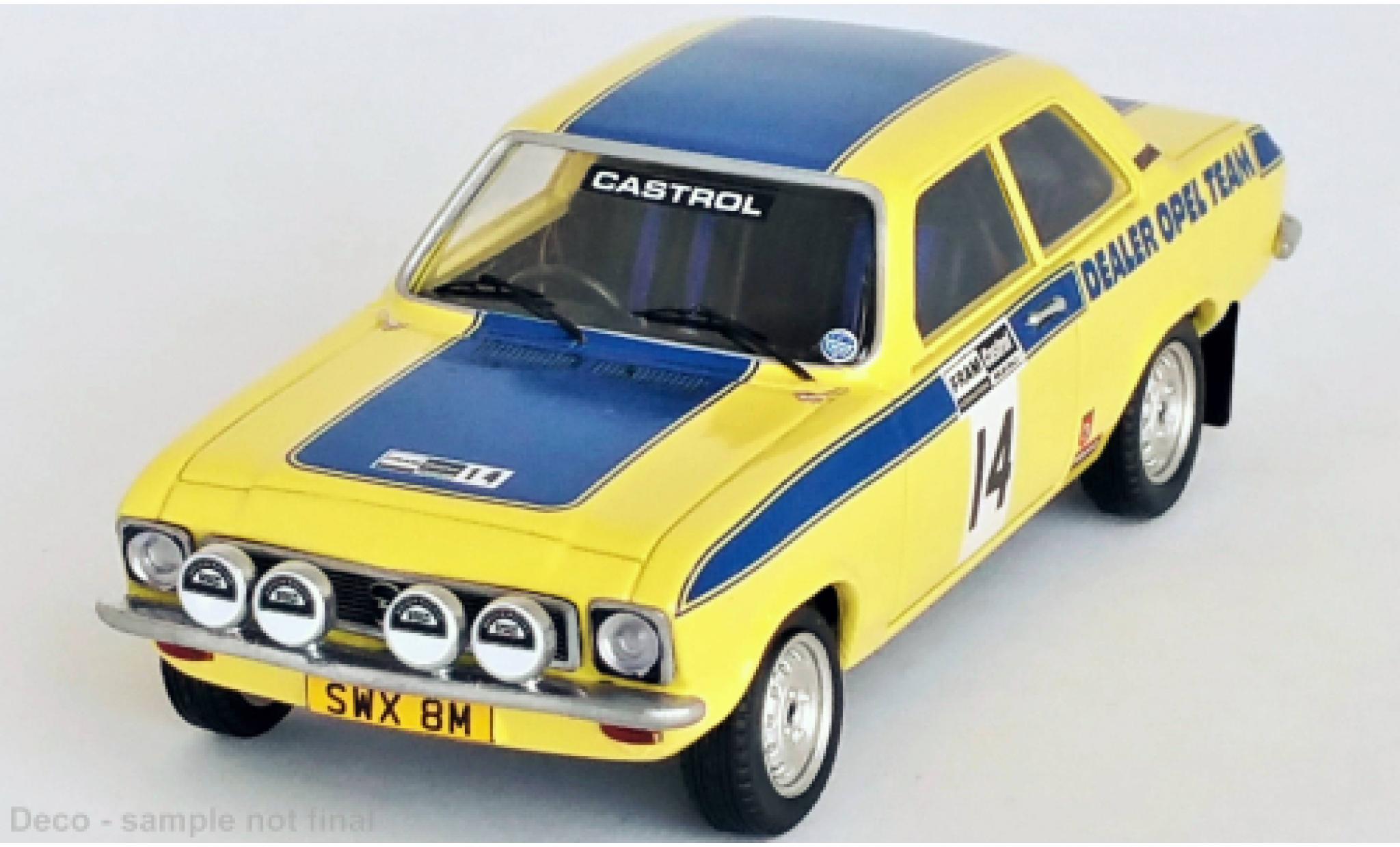 Opel Ascona 1/43 Trofeu A No.14 Welsh Rally 1974 diecast model cars