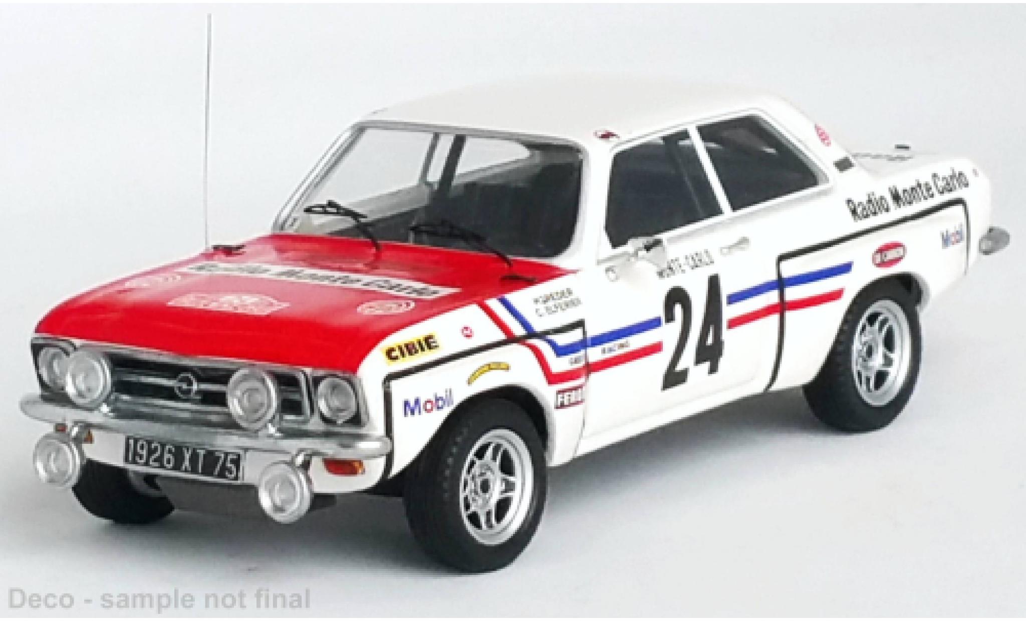 Opel Ascona 1/43 Trofeu A No.24 Rally Monte Carlo 1972 diecast model cars