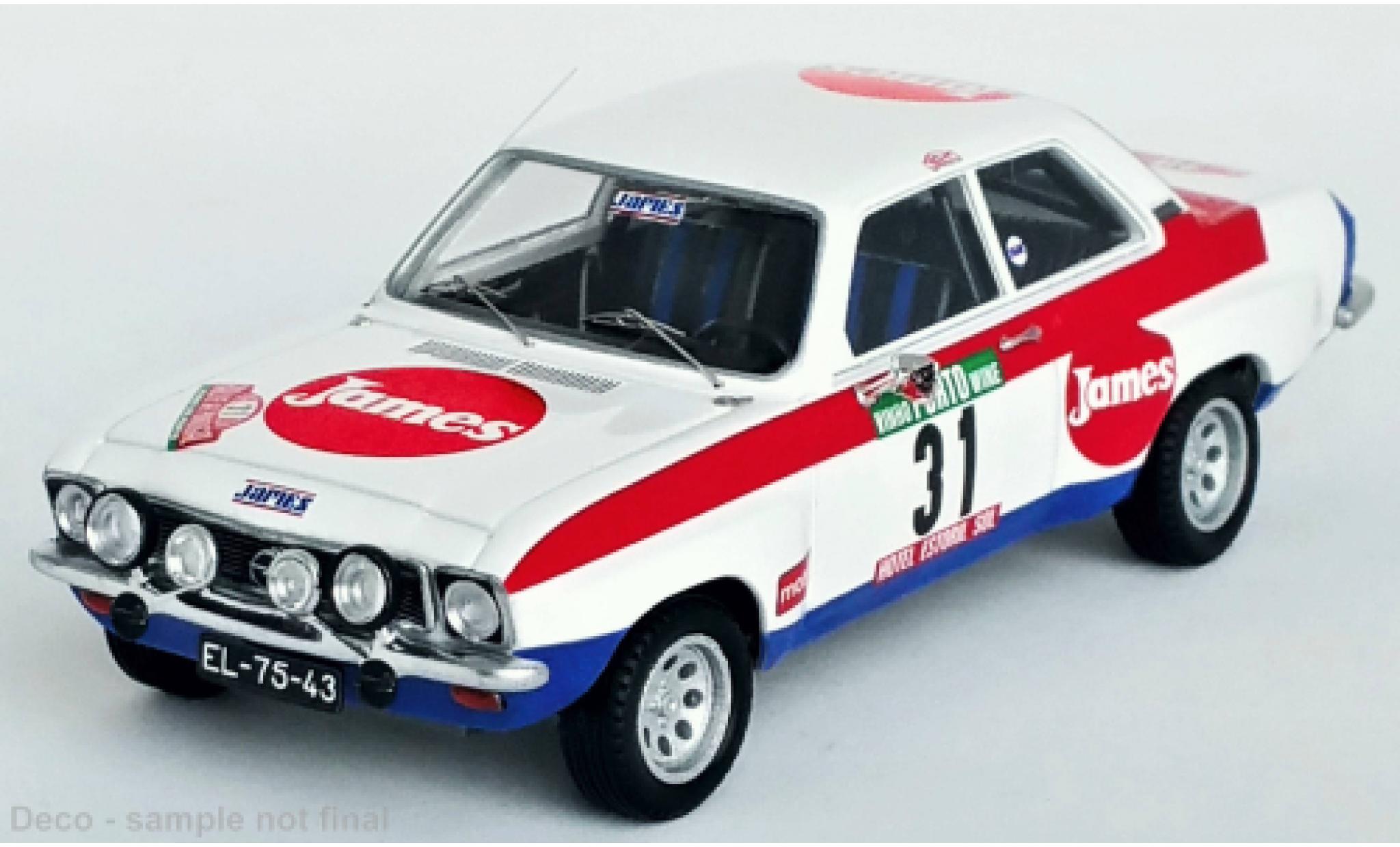Opel Ascona 1/43 Trofeu A No.31 Rally WM Rally Portugal 1978 diecast model cars