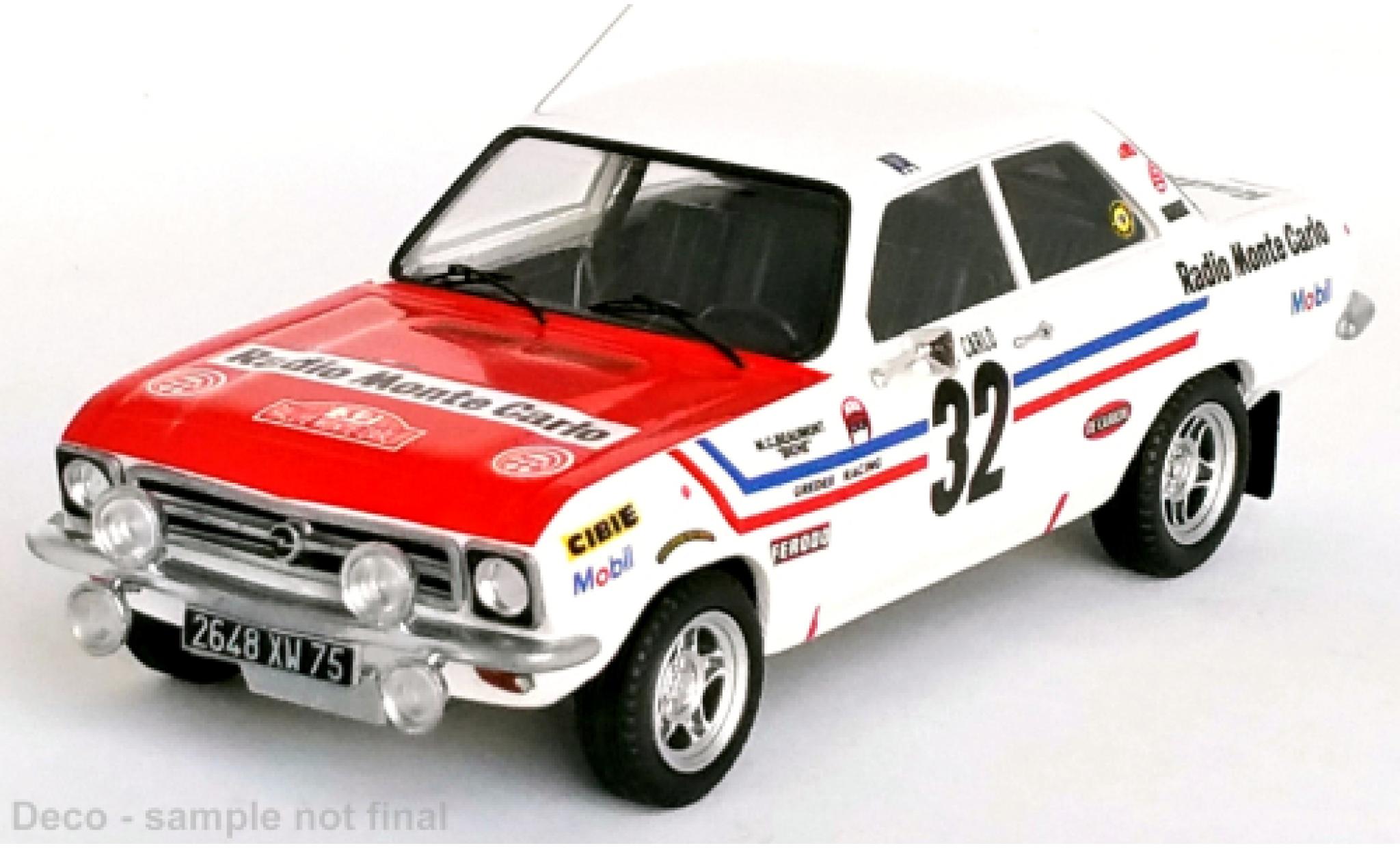 Opel Ascona 1/43 Trofeu A No.32 Rally Monte Carlo 1972 diecast model cars