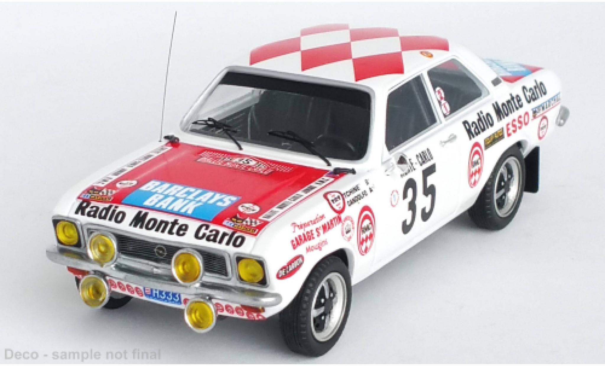 Opel Ascona 1/43 Trofeu A No.35 Radio Monte Carlo Rally WM Rally Monte Carlo 1975 diecast model cars