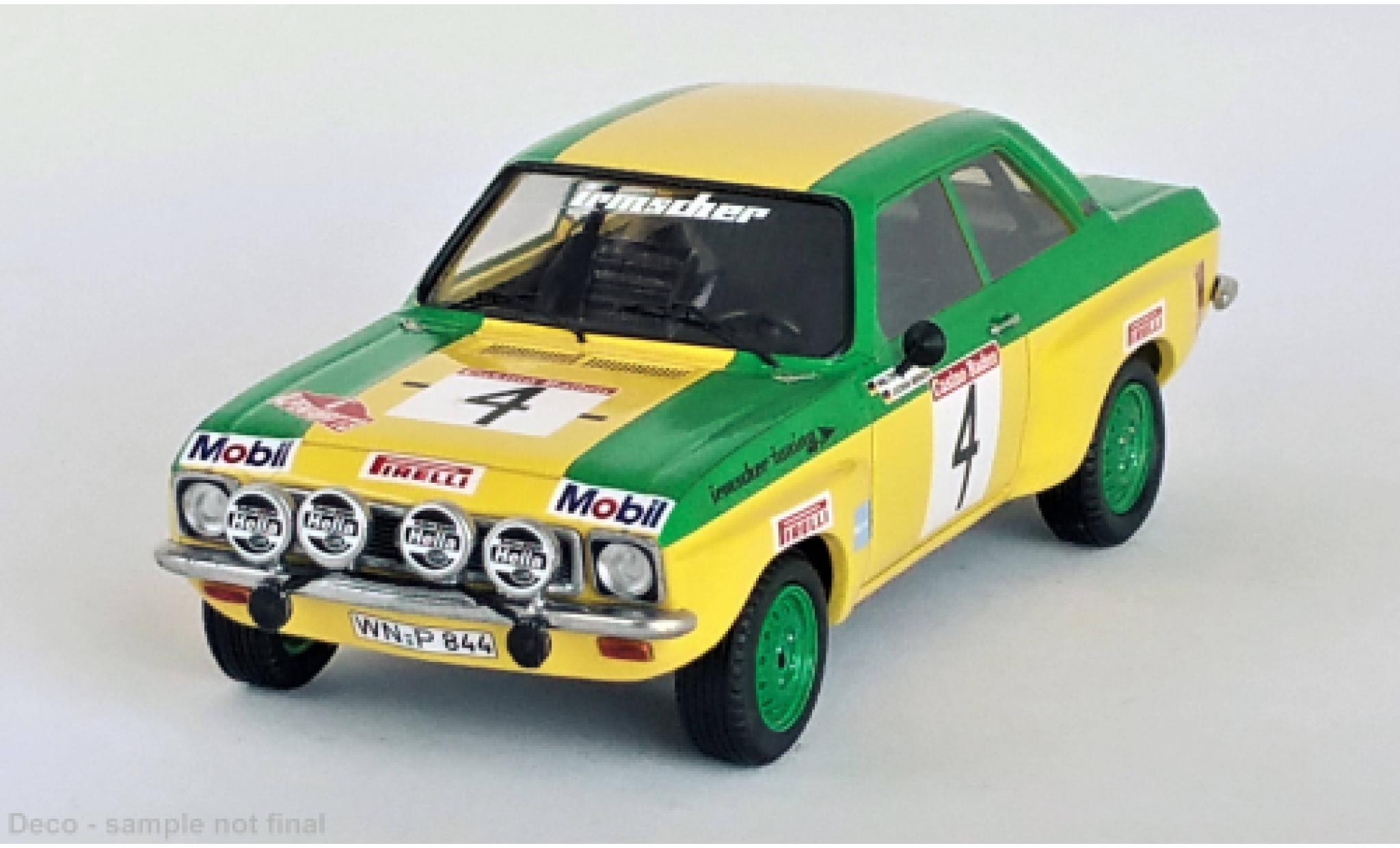 Opel Ascona 1/43 Trofeu A No.4 Rally EM Alpenfahrt 1973 diecast model cars