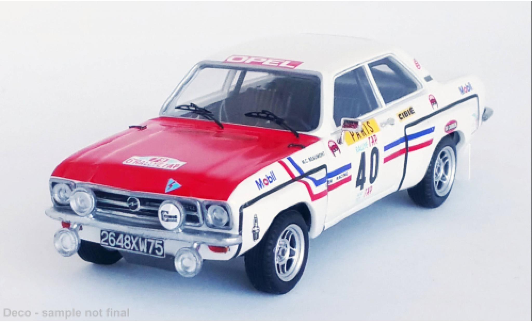 Opel Ascona 1/43 Trofeu A No.40 Rally Portugal 1973 diecast model cars