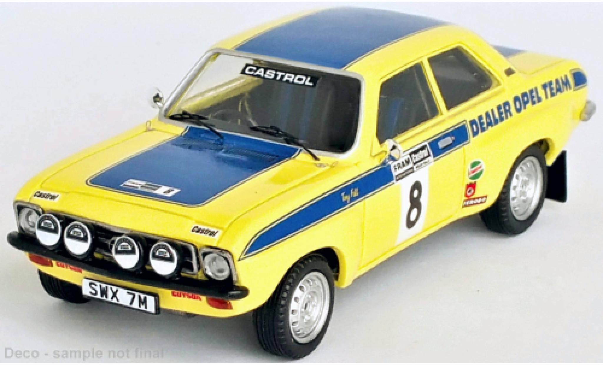 Opel Ascona 1/43 Trofeu A No.8 Welsh Rally 1974 diecast model cars