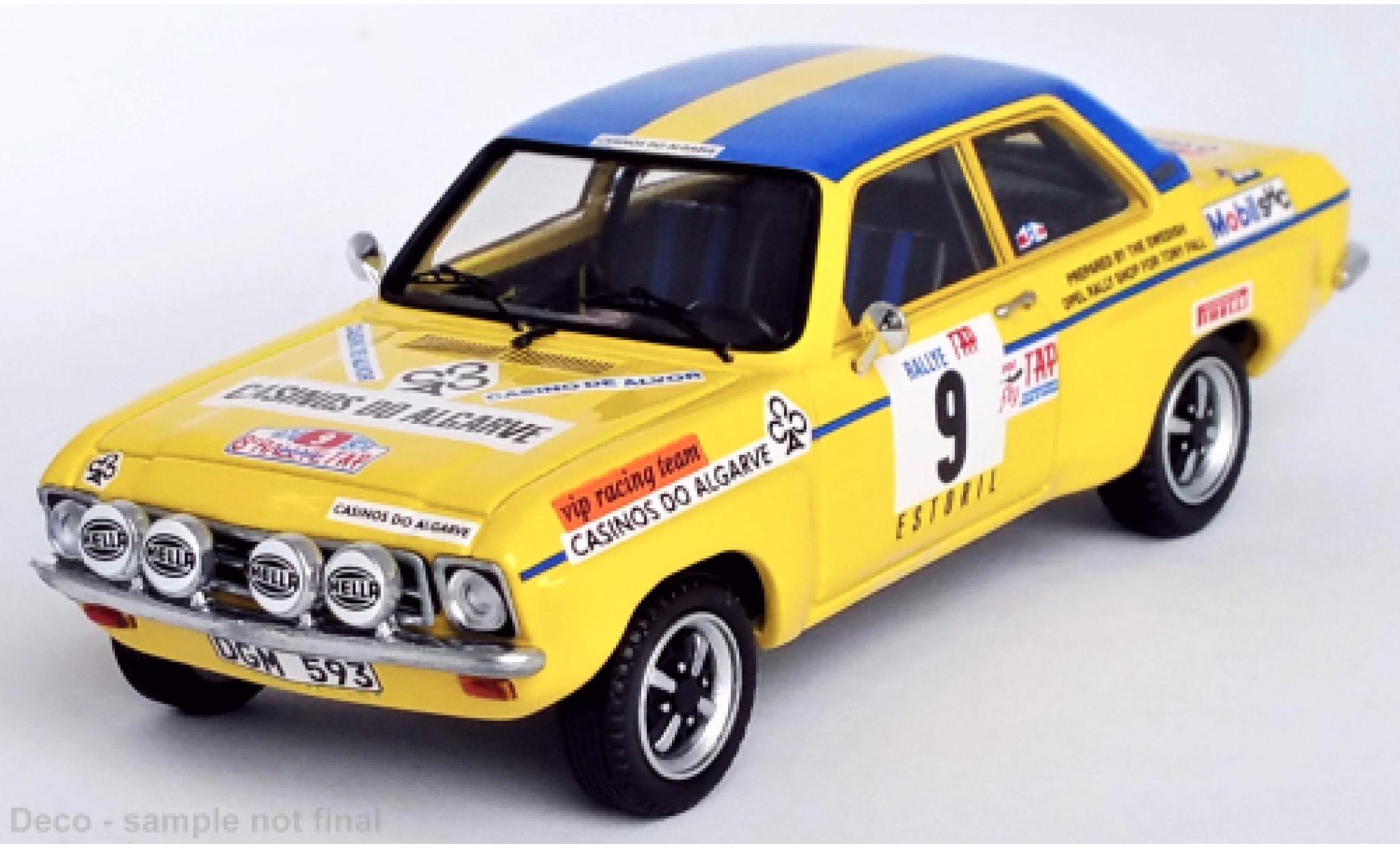 Opel Ascona 1/43 Trofeu A No.9 Rally WM Rally Portugal 1974 diecast model cars