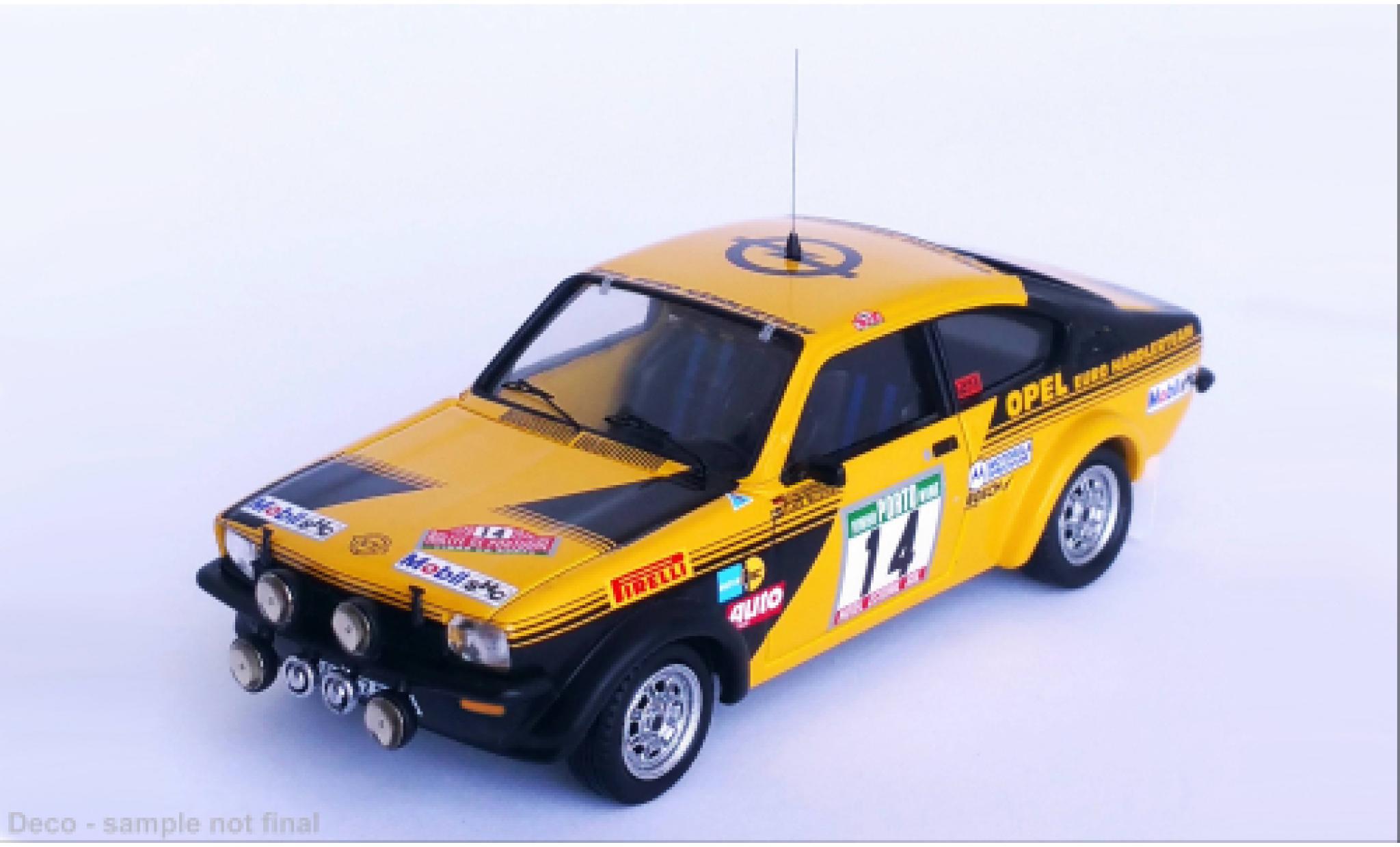 Opel Kadett 1/43 Trofeu C GT/E No.14 Rally WM Rally Portugal 1978 diecast model cars