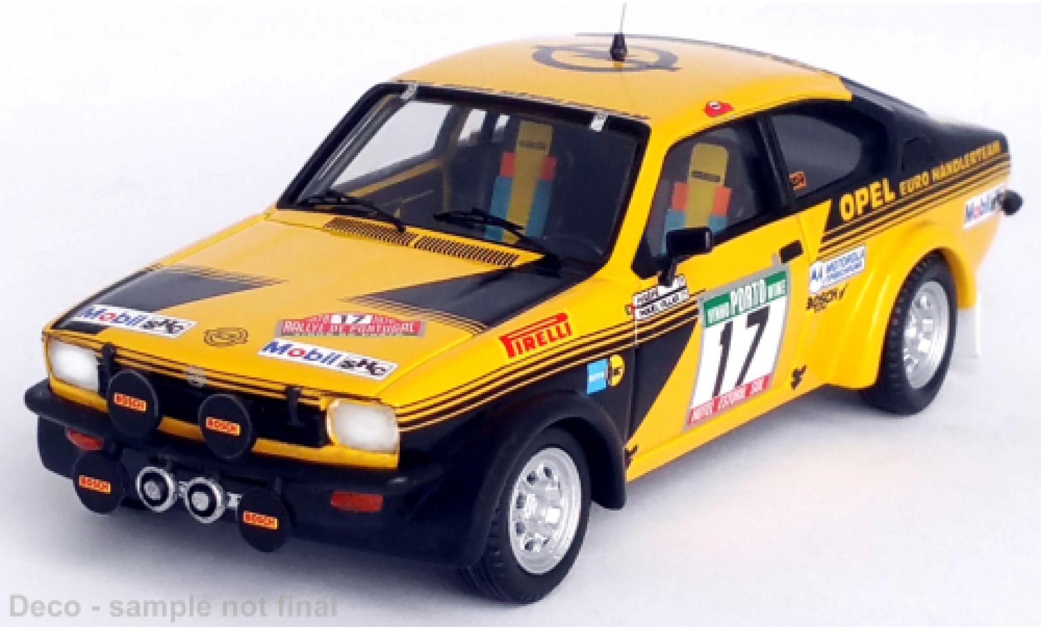 Opel Kadett 1/43 Trofeu C GT/E No.17 Rally WM Rally Portugal 1978 diecast model cars
