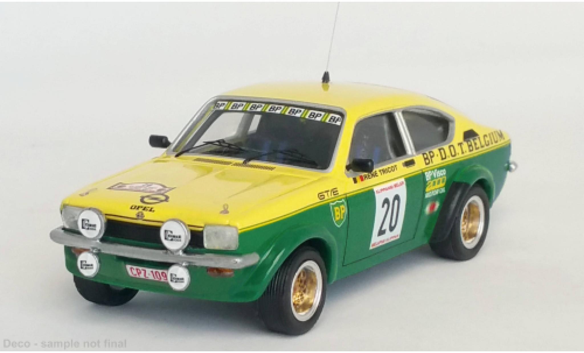 Opel Kadett 1/43 Trofeu C GT/E No.20 Rally Ypres 1977 diecast model cars