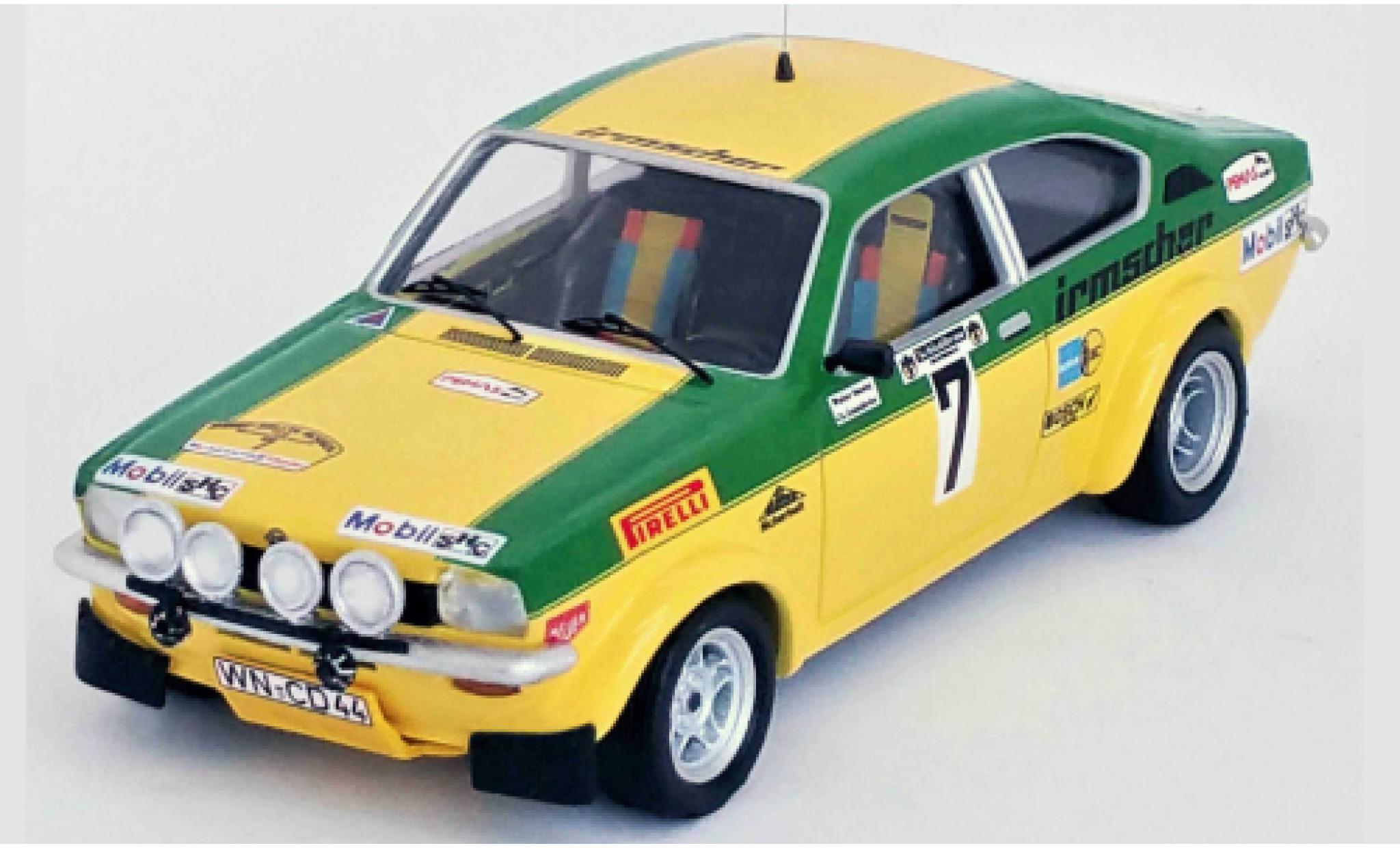 Opel Kadett 1/43 Trofeu C GT/E No.7 Rally DM Rally Hessen 1976 diecast model cars