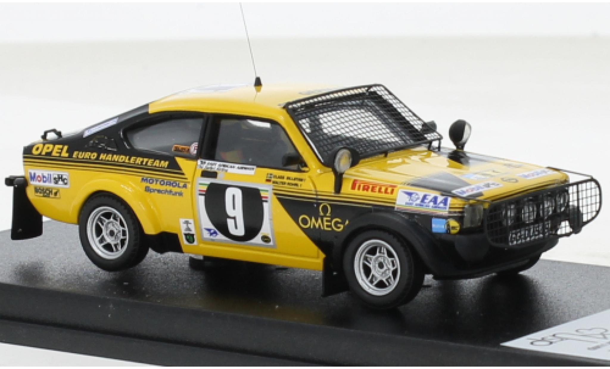 Opel Kadett 1/43 Trofeu C GT/E No.9 Rally WM Safari Rally 1976 diecast model cars