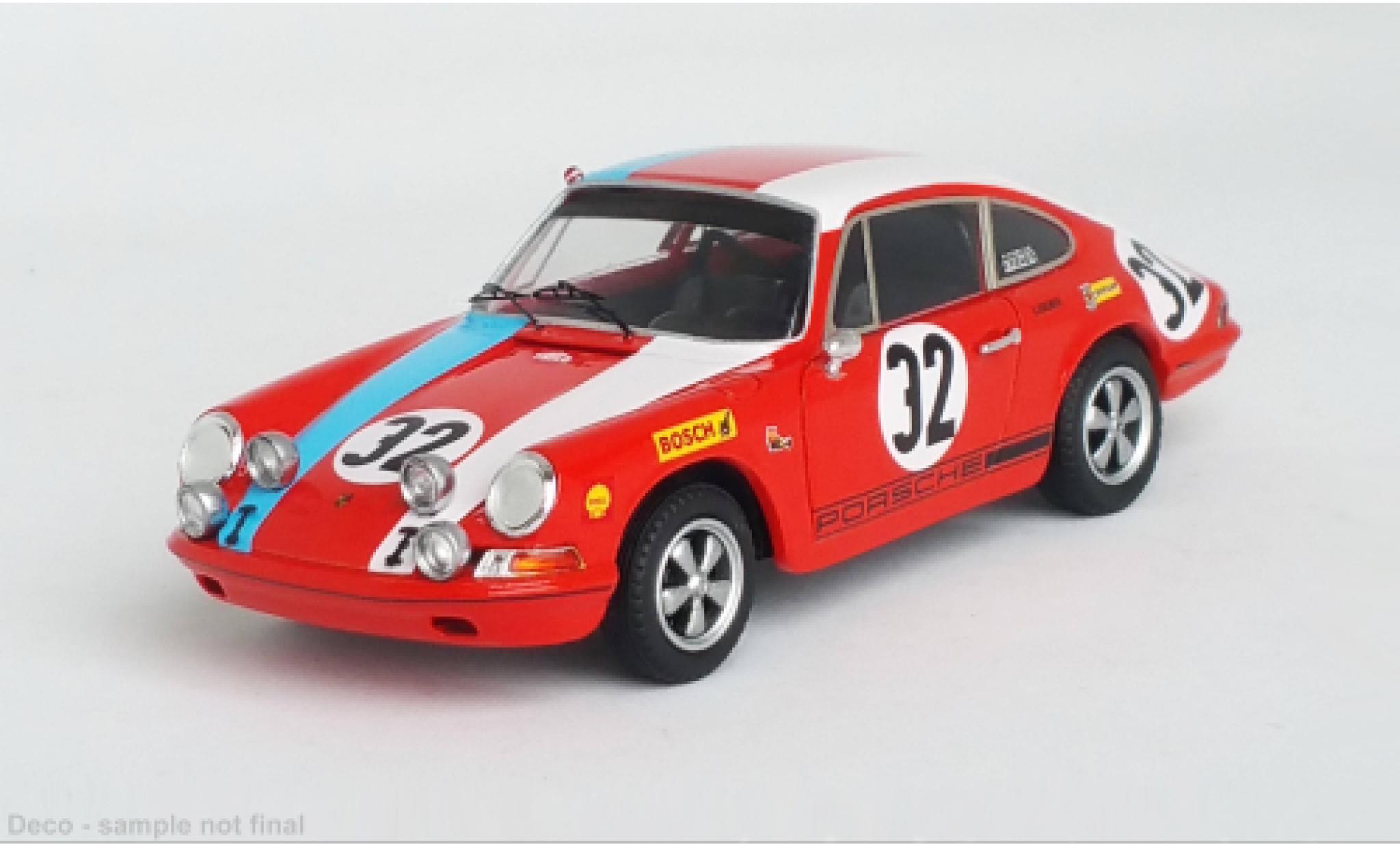 Porsche 911 1/43 Trofeu L No.32 24h Spa 1968 diecast model cars