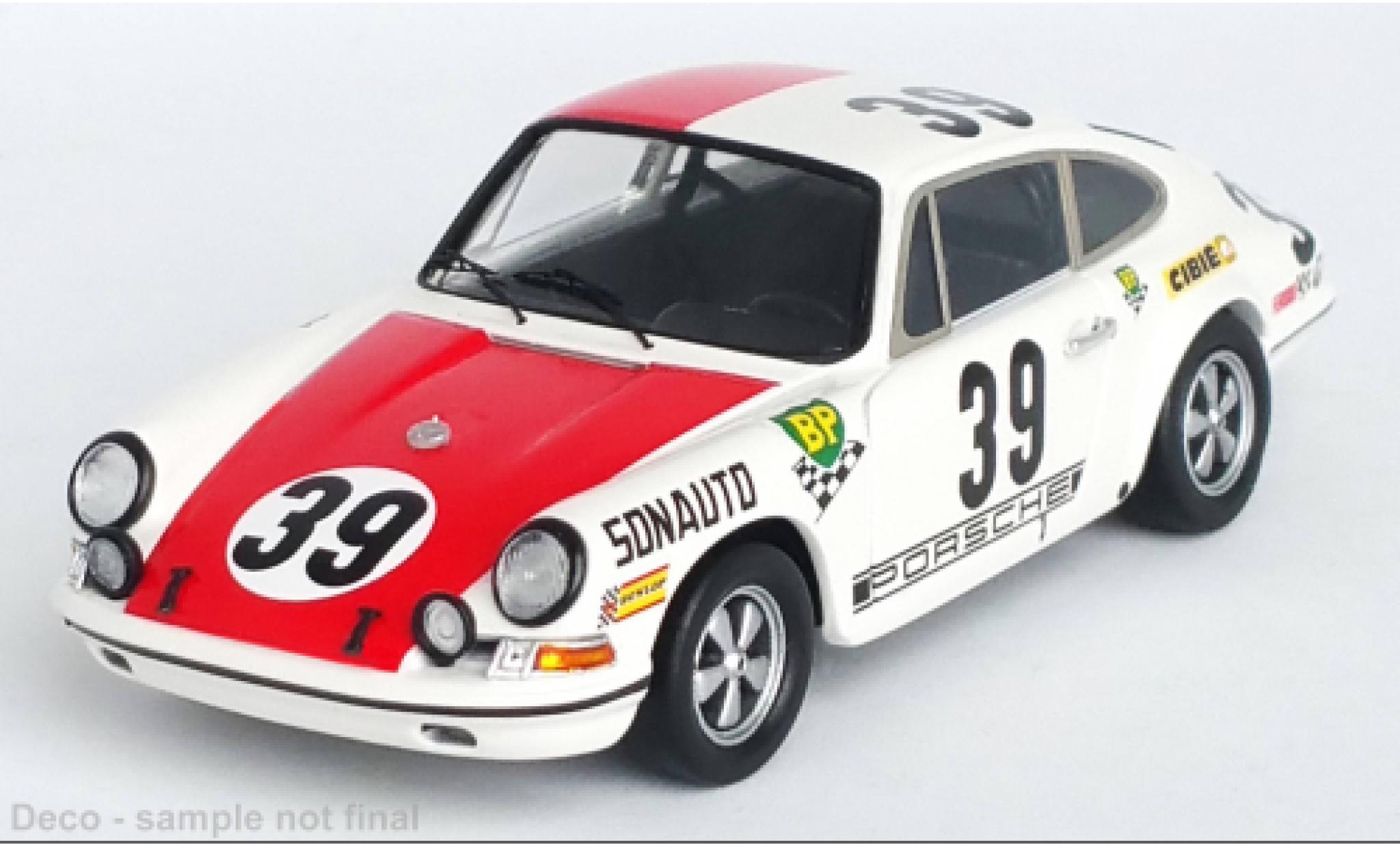 Porsche 911 1/43 Trofeu No.39 24h Spa 1969 diecast model cars