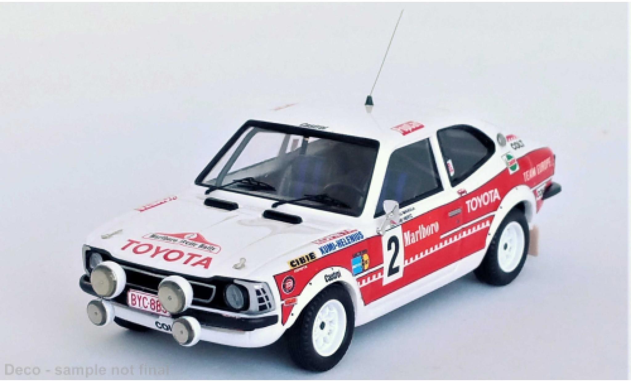 Toyota Corolla 1/43 Trofeu Levin No.2 Arctic Rally 1977 diecast model cars