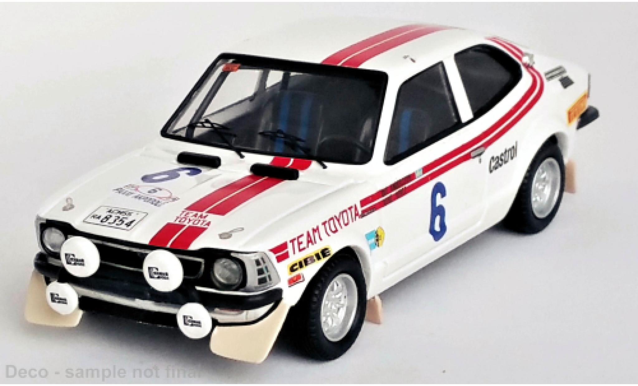 Toyota Corolla 1/43 Trofeu Levin No.6 Rally WM Rally Acropolis 1975 diecast model cars
