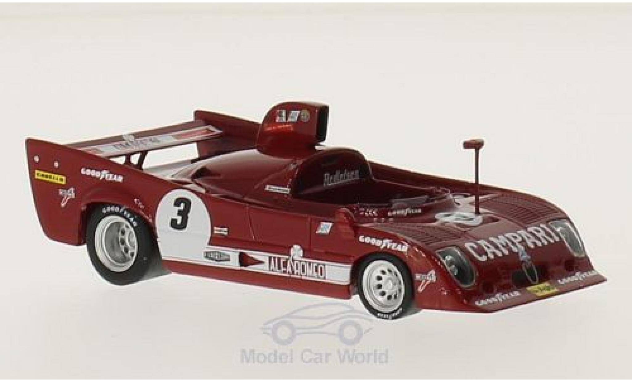 Alfa Romeo T33 1/18 TrueScale Miniatures TT 12 RHD No.3 Campari 6h Watkins Glen 1975 M.Andretti/A.Merzario diecast model cars
