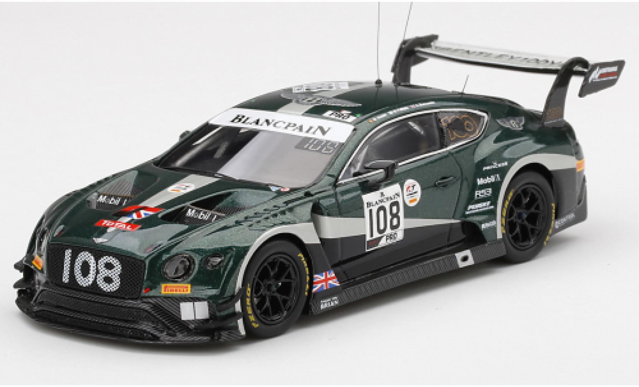 Bentley Continental 1/43 TrueScale Miniatures GT3 RHD No.108 M-Sport Team 24h Spa 2019 M.Palttala/A.Buncombe/M.Soulet diecast model cars