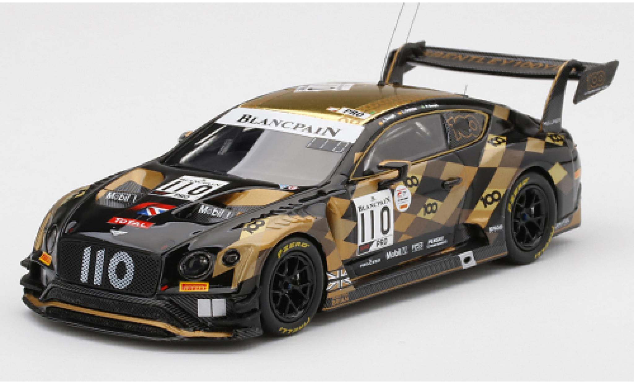 Bentley Continental 1/43 TrueScale Miniatures GT3 RHD No.110 M-Sport Team 24h Spa 2019 P.Derani/L.Ordonez/A.Soucek diecast model cars