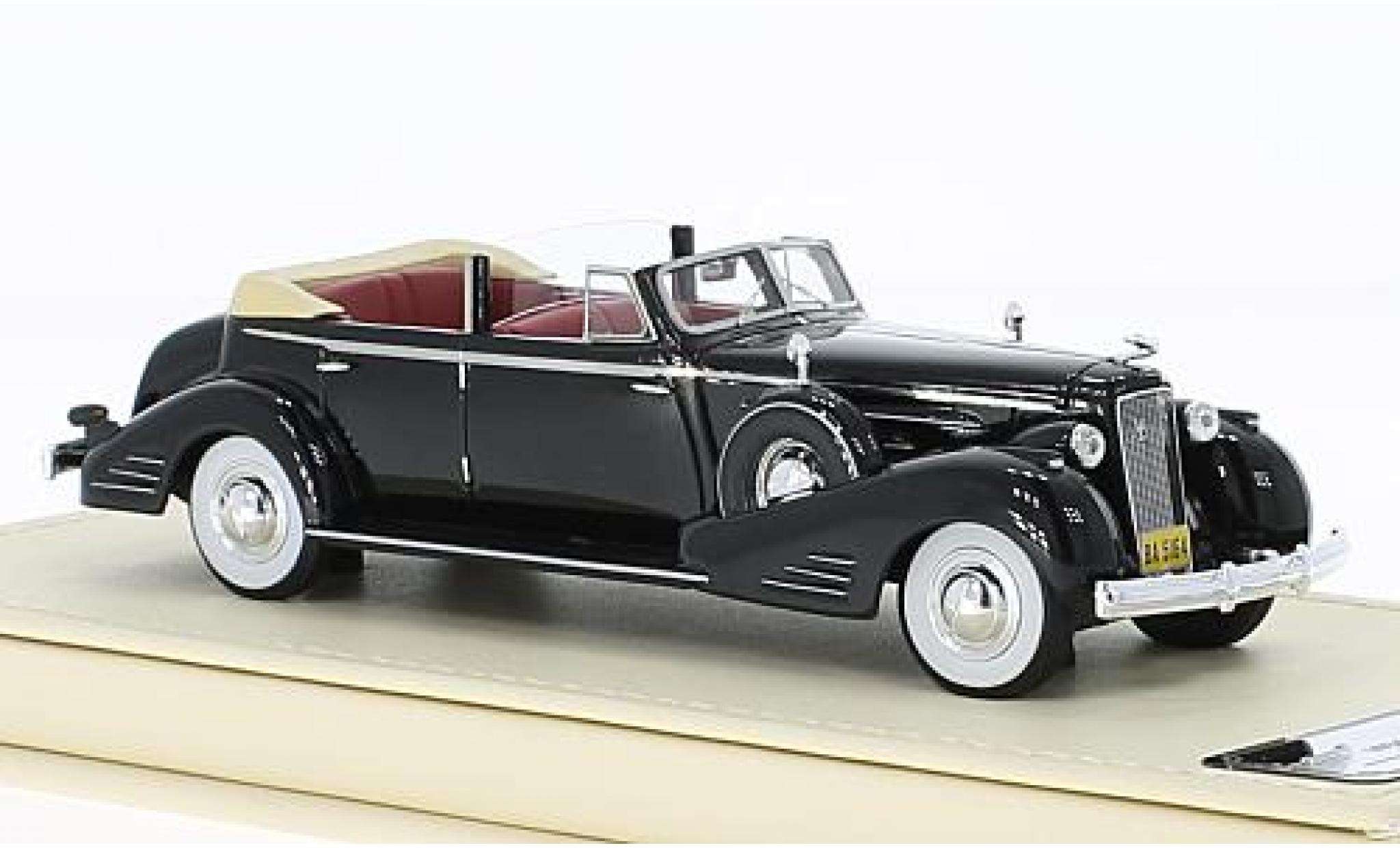 Cadillac V16 1/43 TrueScale Miniatures Convertible Sedan black 1936 diecast model cars