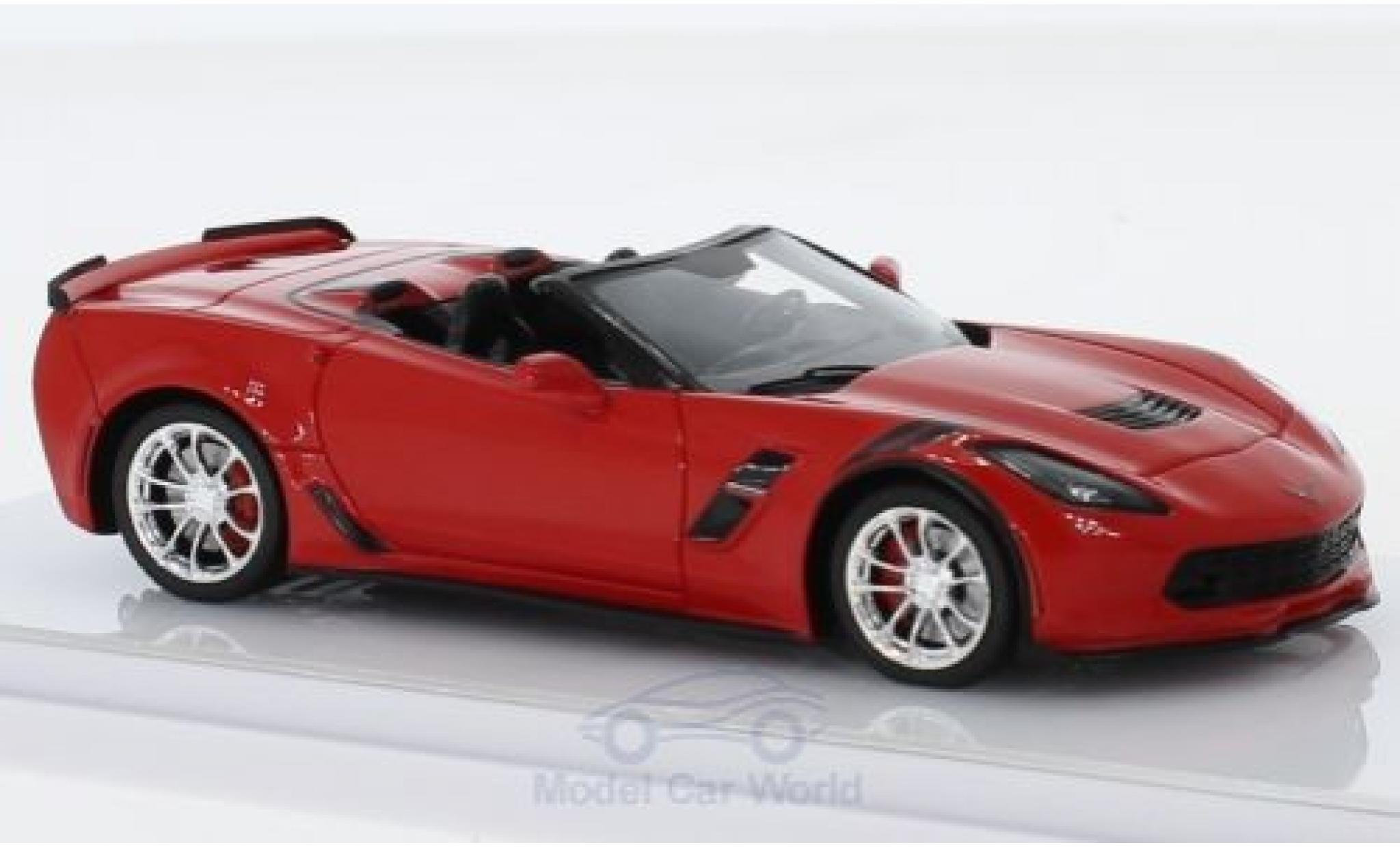Chevrolet Corvette 1/43 TrueScale Miniatures (C7) Grand Sport Convertible red 2017 diecast model cars