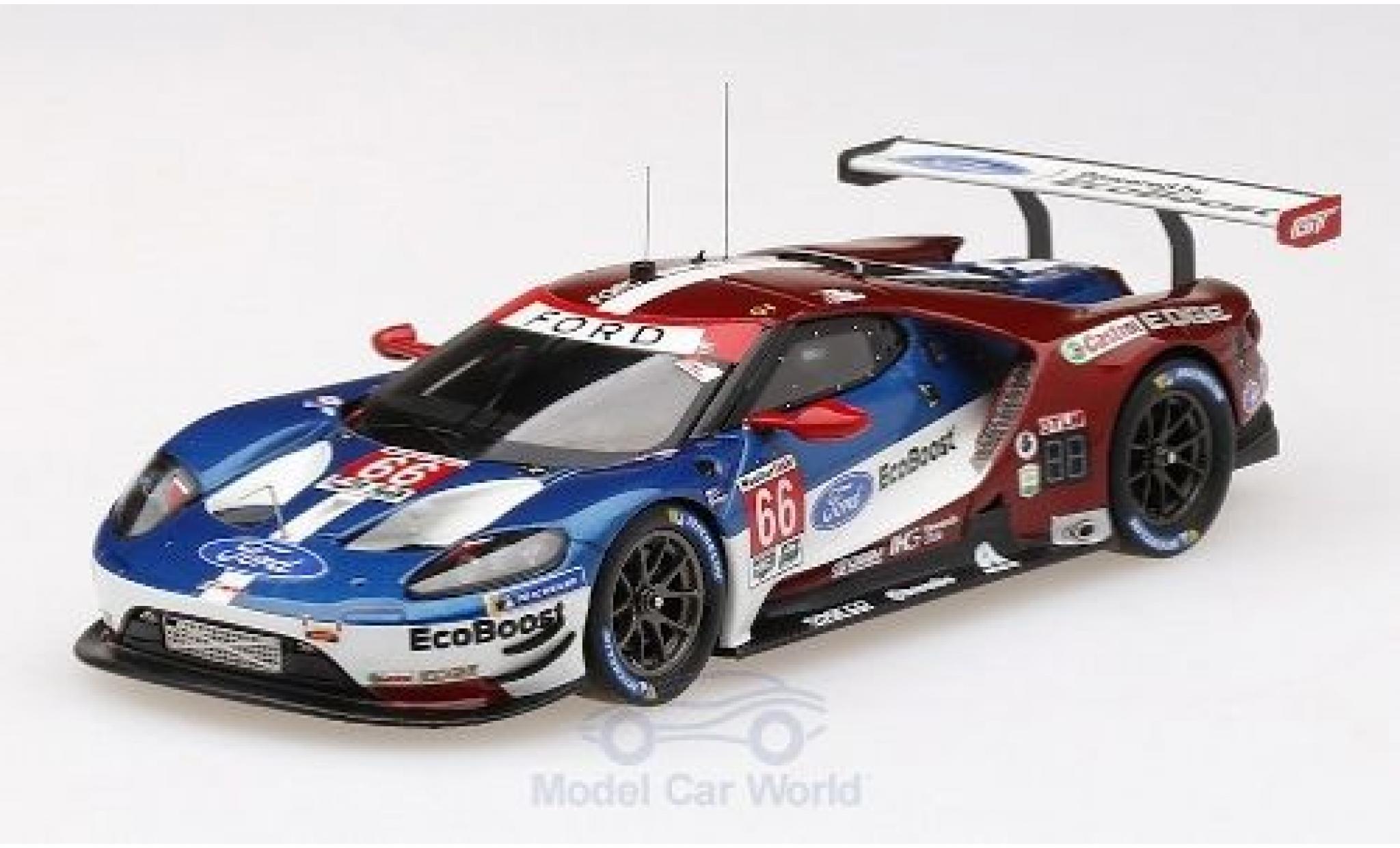 Ford GT 1/43 TrueScale Miniatures No.66 Chip Ganassi Team UK WEC 6h Spa 2018 S.M&uuml;cke/O.Pla/B.Johnson diecast model cars