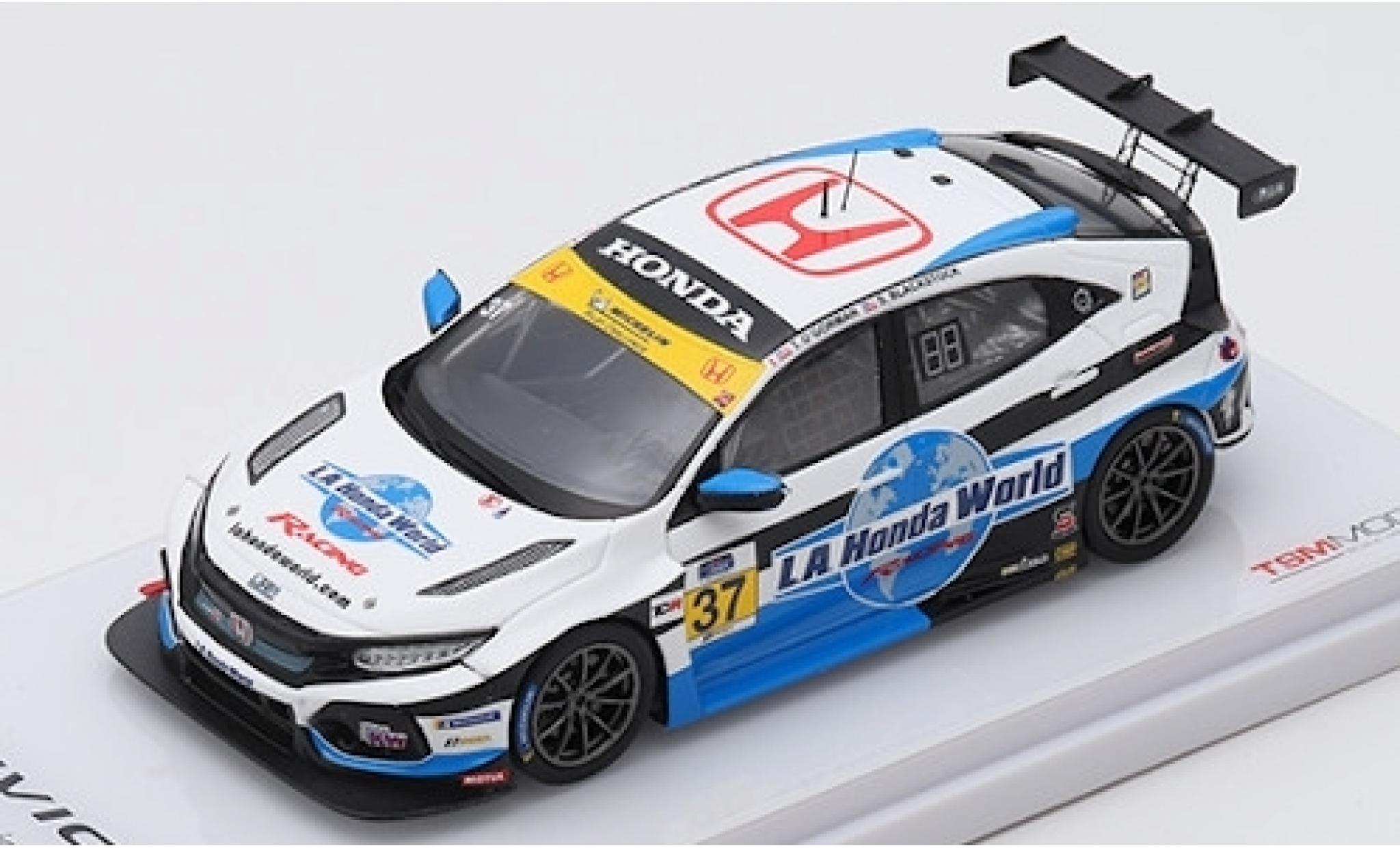 Honda Civic 1/43 TrueScale Miniatures Type R TCR No.37 LA World Racing 24h Daytona 2019 T.O Gorman/S.Blackstock diecast model cars