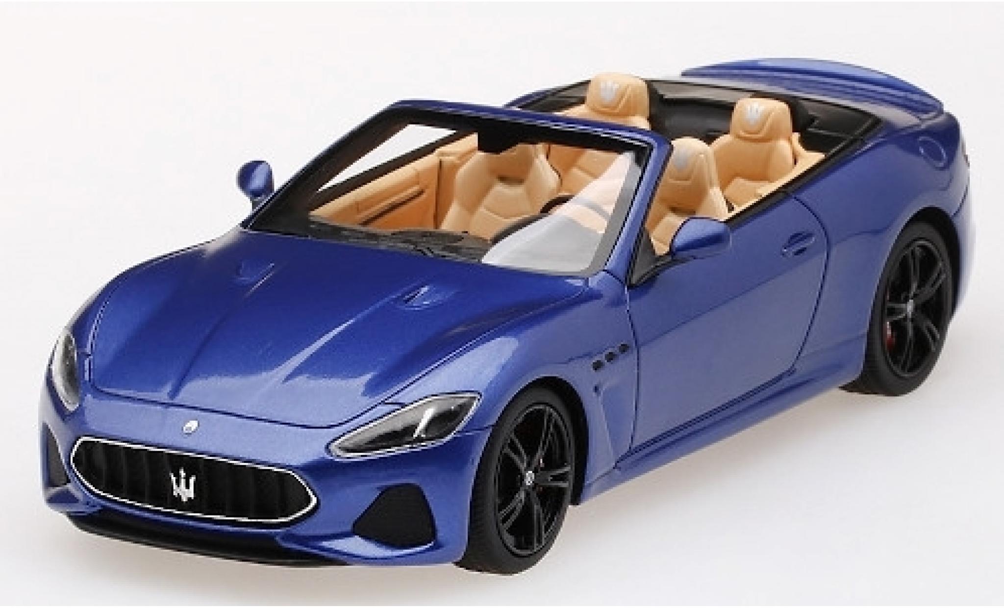 Maserati GranCabrio 1/43 TrueScale Miniatures metallic blue 2019 diecast model cars