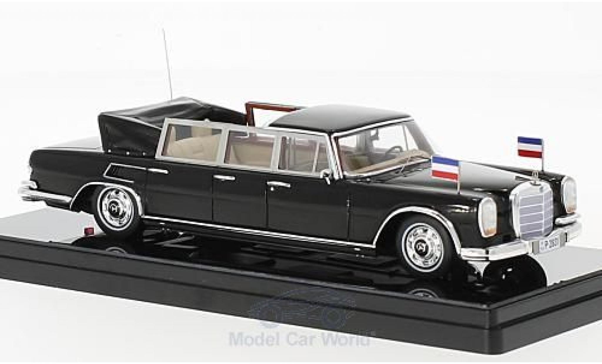 Mercedes 600 Pullmann 1/43 TrueScale Miniatures Pullmann Landaulet black Josip Broz Tito President of Yugoslavia 1967 diecast model cars