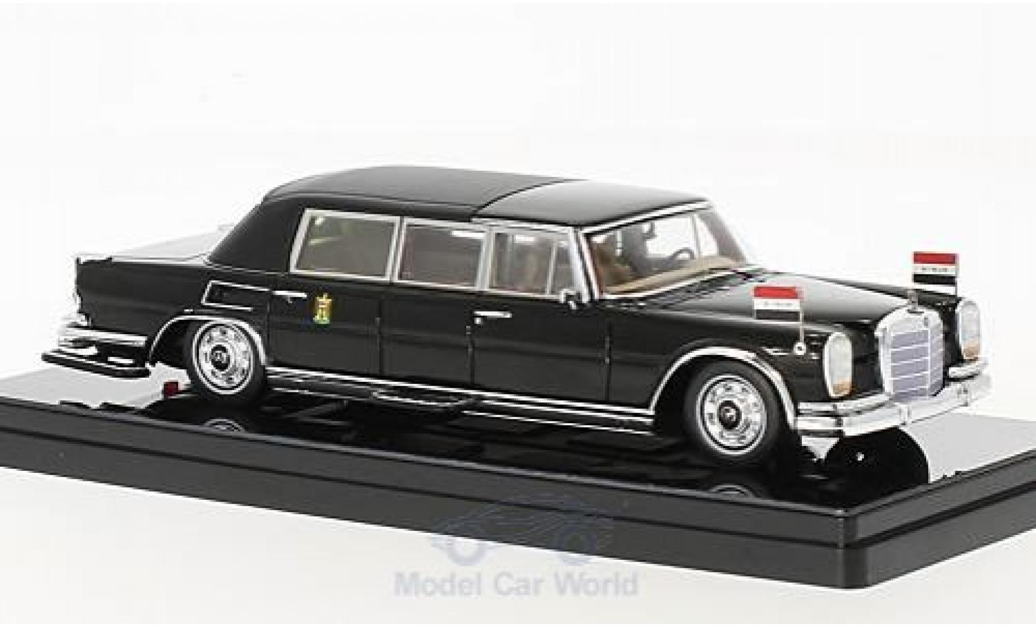Mercedes 600 Pullmann 1/43 TrueScale Miniatures Pullmann Landaulet black Saddam Hussein President of Iraq 1978 diecast model cars