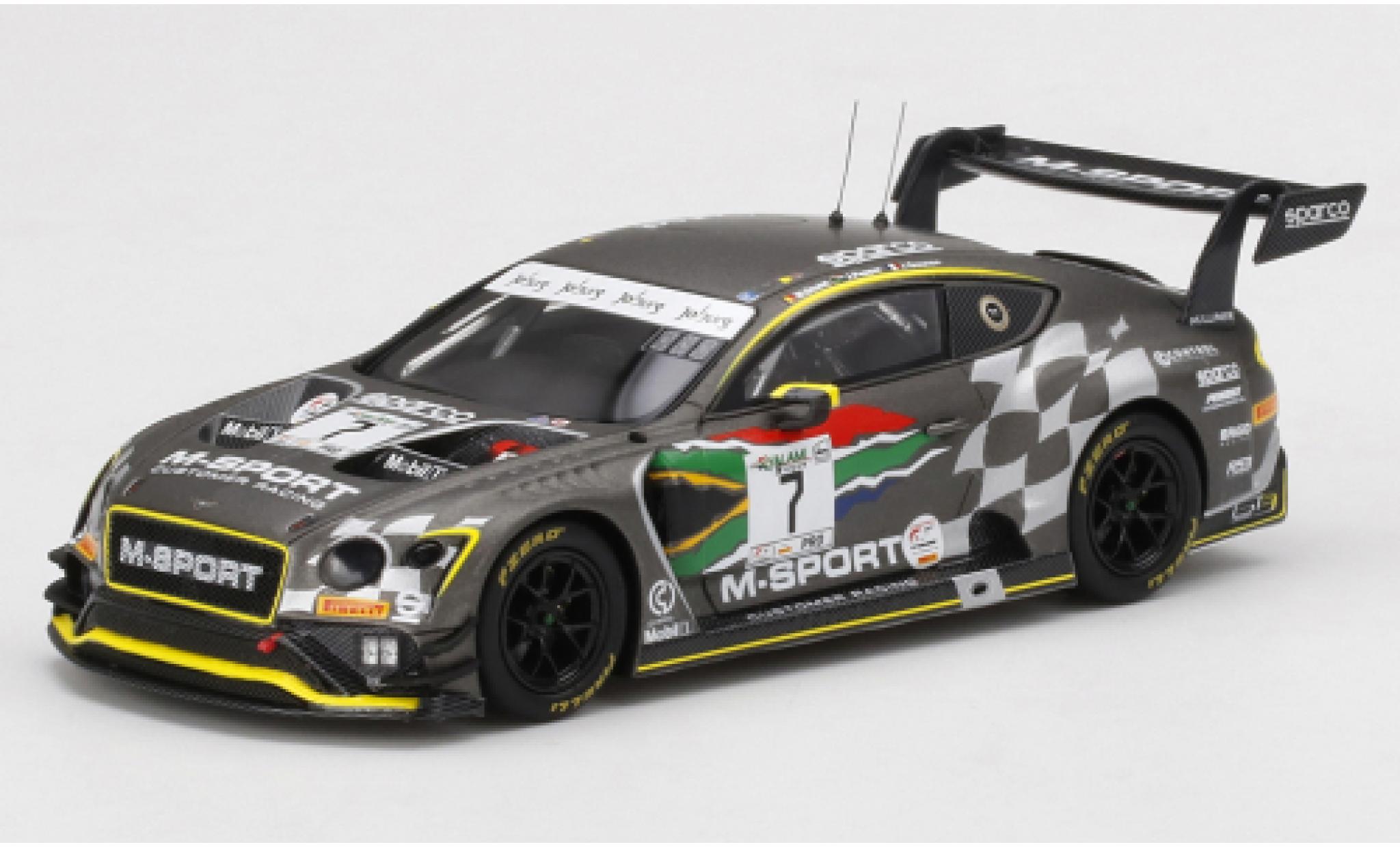 Bentley Continental 1/43 TrueScale Miniatures GT3 No.7 M-Sport Team Intercontinental GT Challenge 9h Kyalami 2020 diecast model cars
