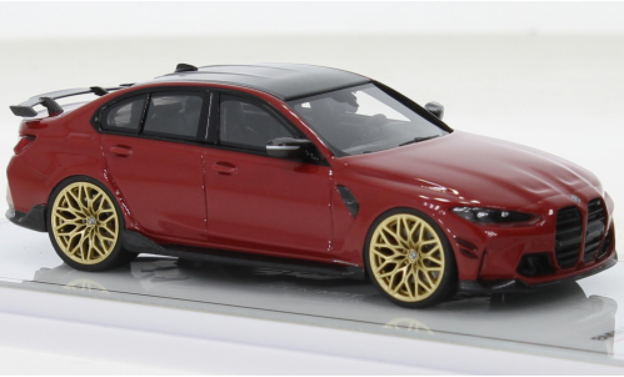 Bmw M3 1/43 TrueScale Miniatures M-Performance (G80) metallise red fonc&eacute; diecast model cars