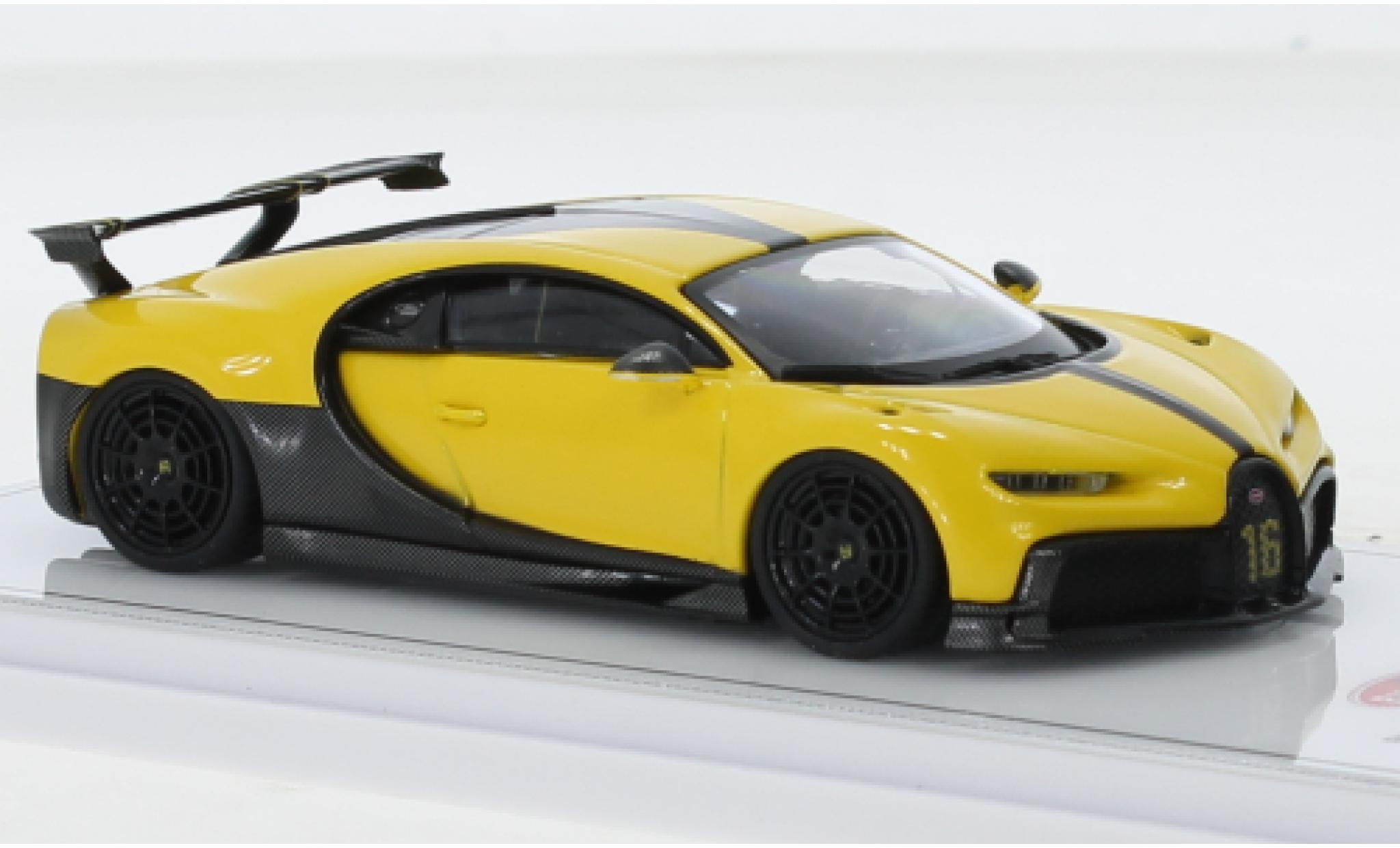 Bugatti Chiron 1/43 TrueScale Miniatures Pur Sport yellow/black 2020 diecast model cars