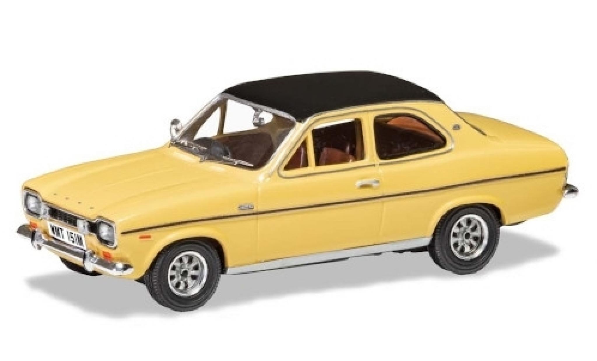 Ford Escort 1/43 Vanguards Mk1 1300E beige/matt-black RHD diecast model cars