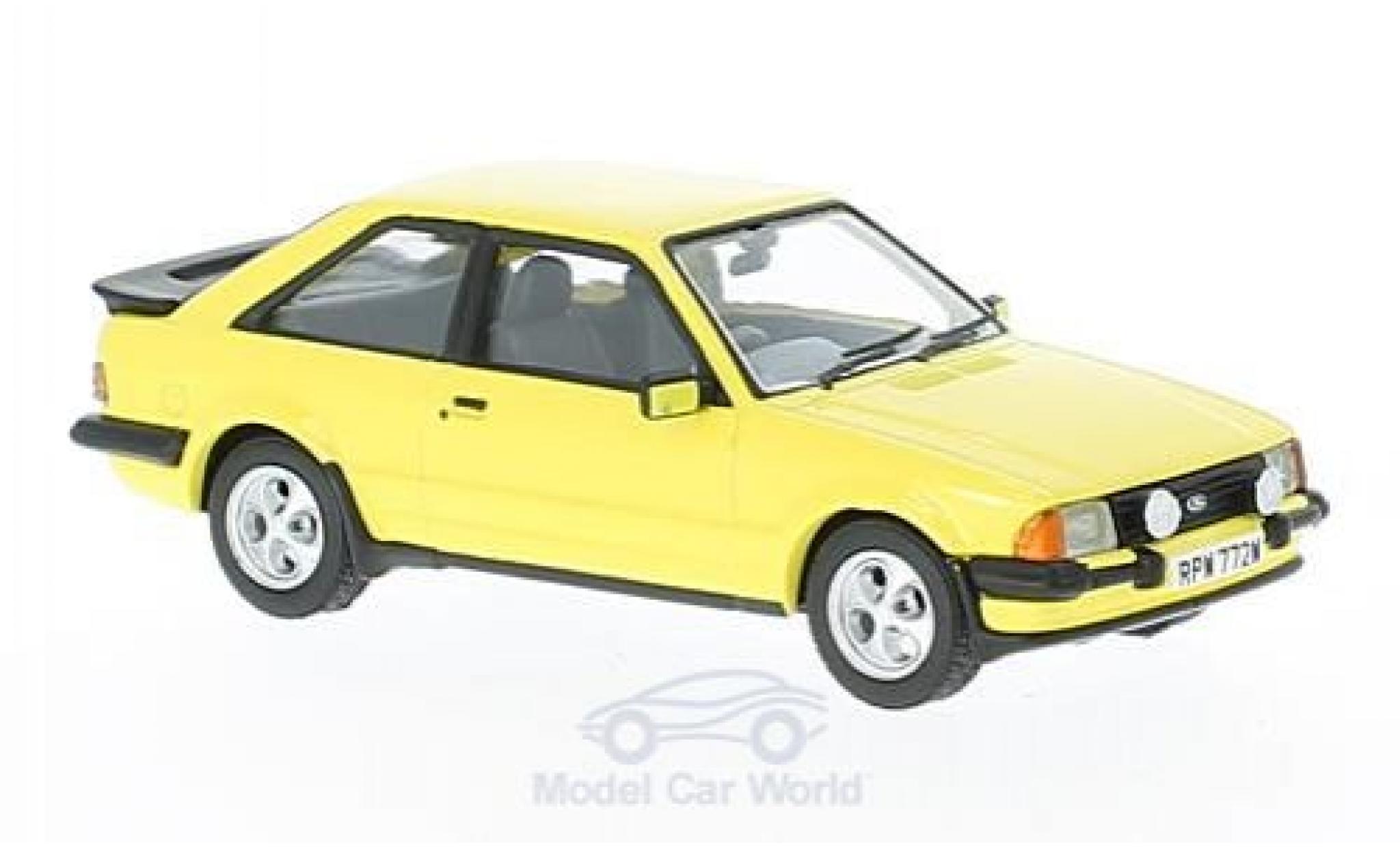 Ford Escort MKI 1/43 Vanguards MKIII XR3 yellow RHD diecast model cars